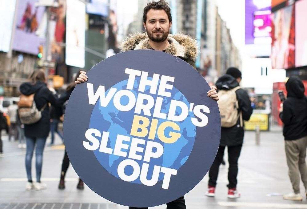 The World’s Big Sleep Out Campaign founder Josh Littlejohn MBE. Picture: World's Big Sleep Out