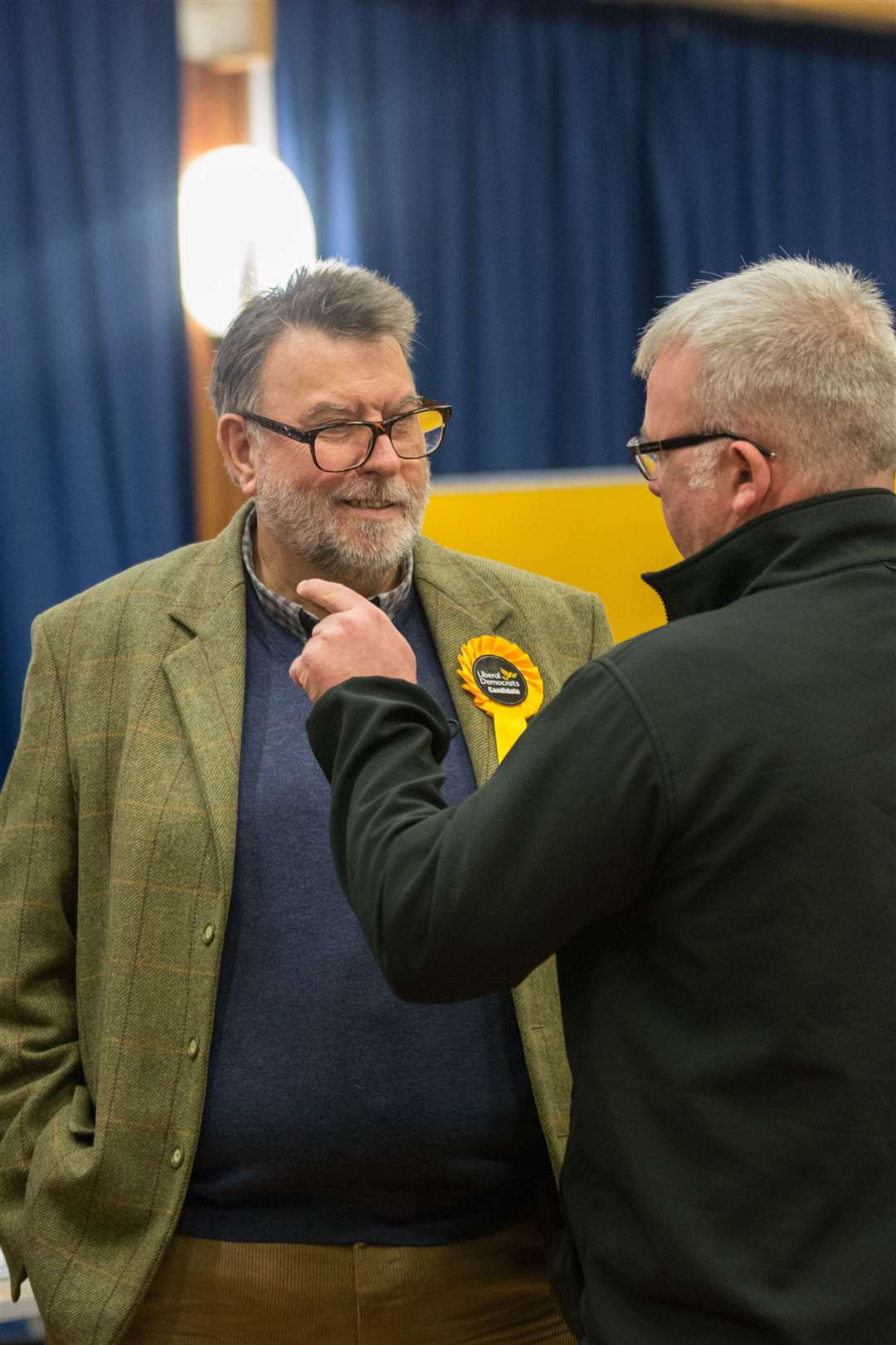 Lib Dem Candidate Iain Aitchison and SNP Jock McKay...Keith-Cullen By Election November 2019...Picture: Becky Saunderson..