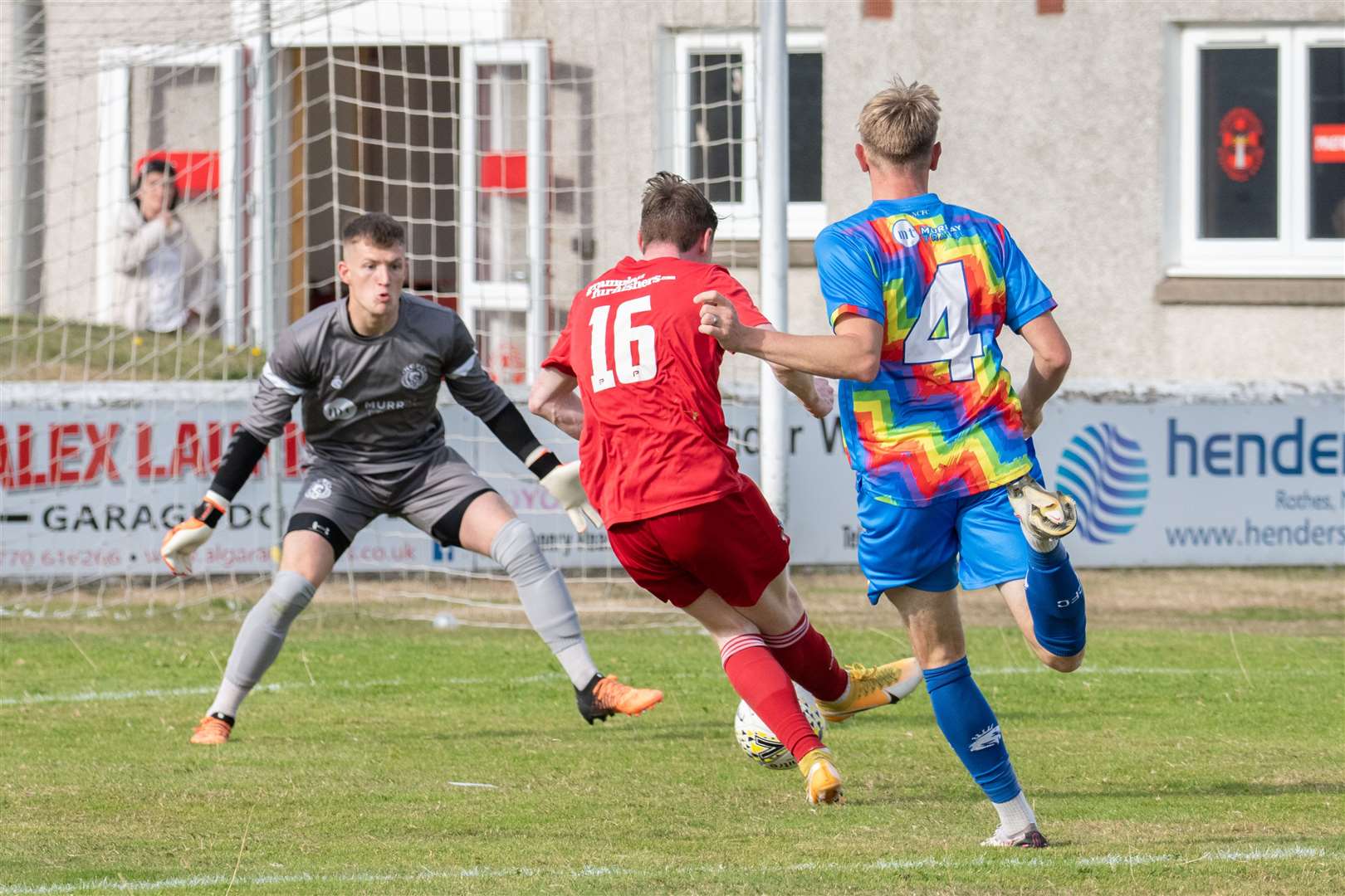 Lossiemouth beat Nairn 5-1 when the teams met on league business this season. Picture: Daniel Forsyth..