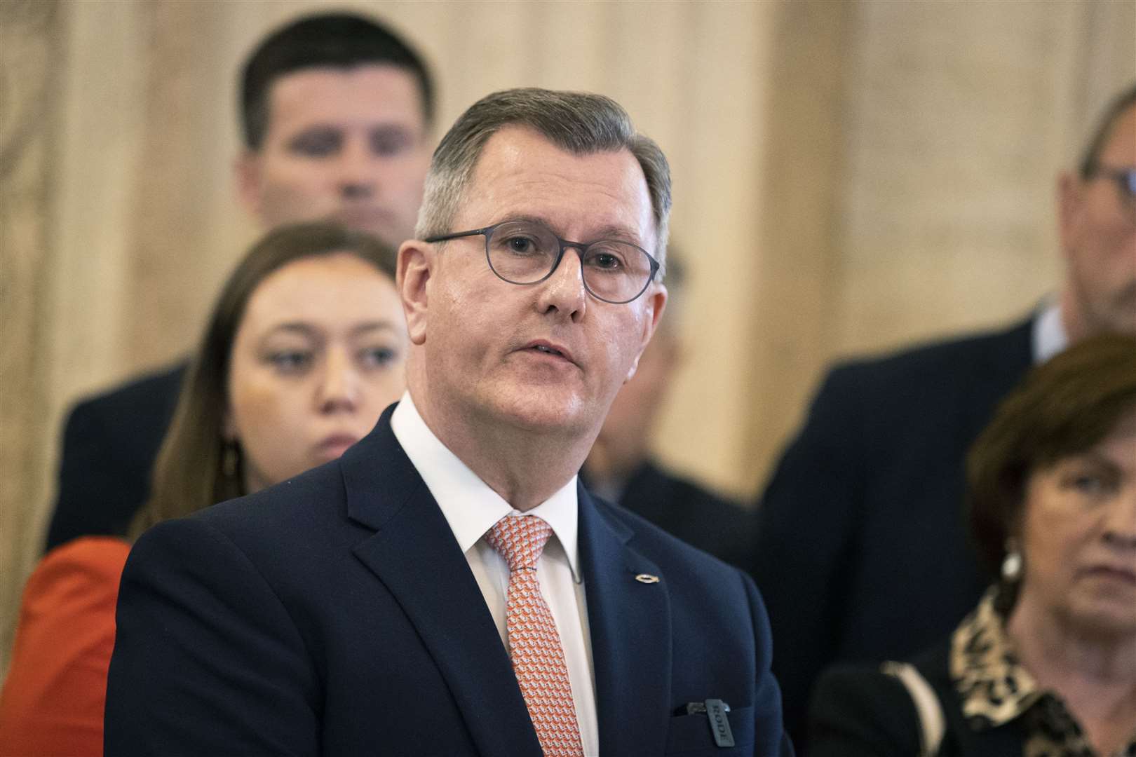DUP Leader Sir Jeffrey Donaldson said the unionist viewpoint can no longer be ignored (Liam McBurney/PA)