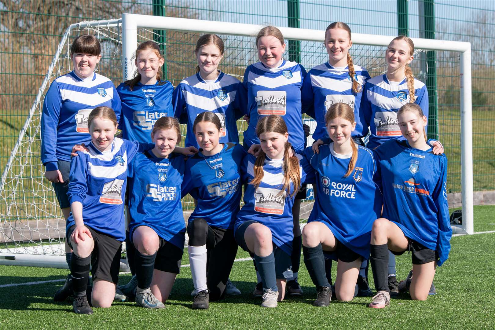 Lossie High S1/S2 team at the Scottish FA Spar Future Stars Football Tourney. Picture: Daniel Forsyth