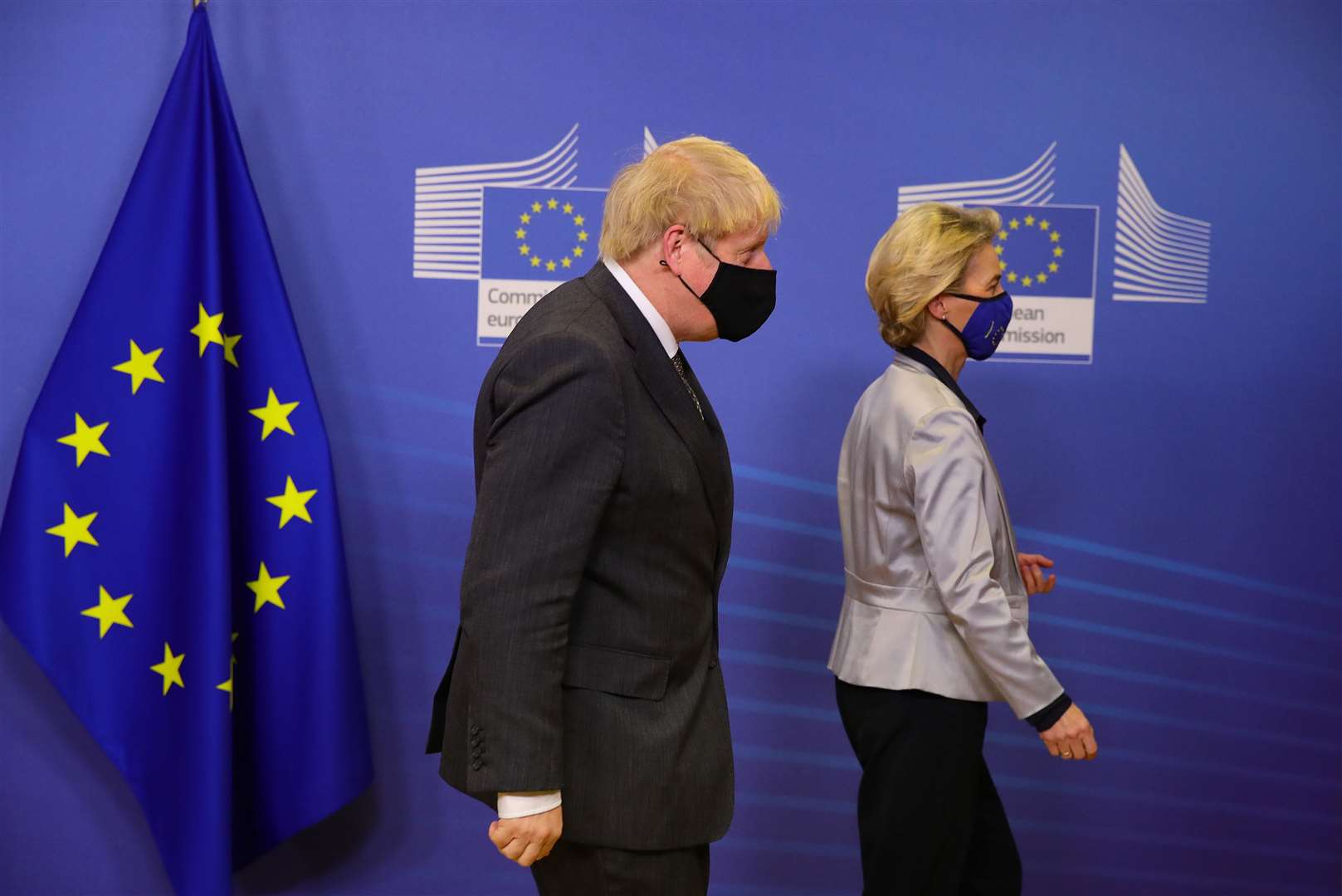 Prime Minister Boris Johnson and European Commission president Ursula von der Leyen have both talked up the prospect of no-deal (Aaron Chown/PA)