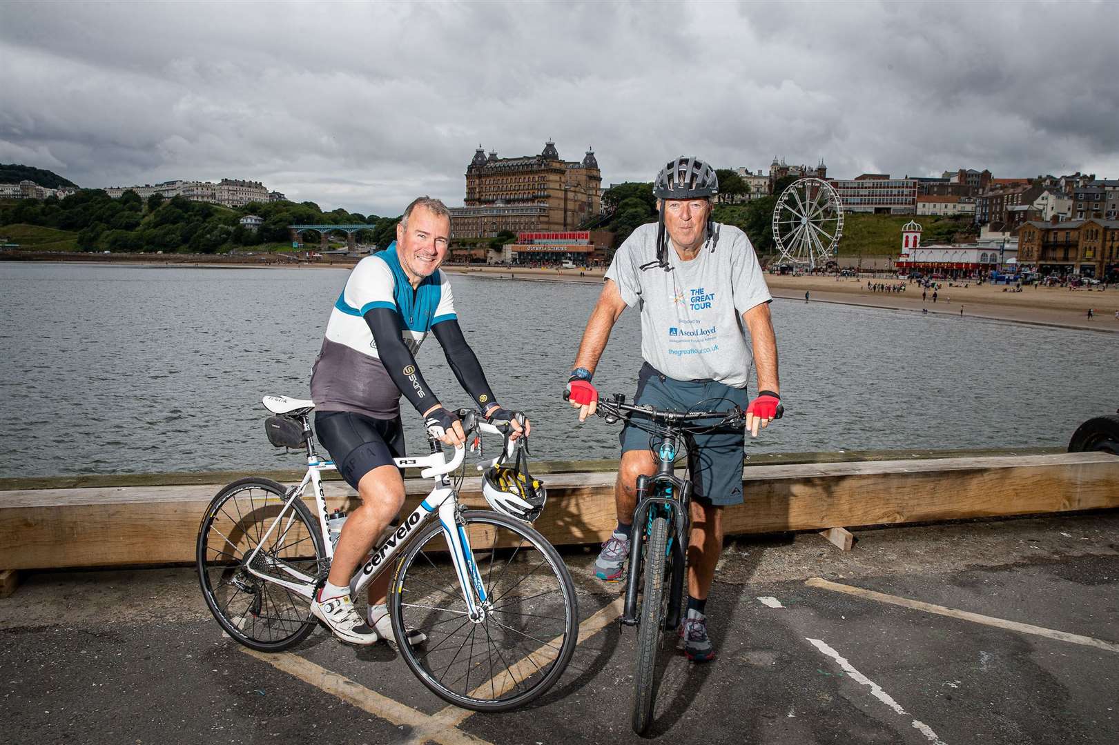 Hugh Roberts (right) and Robin Young are taking part in the cycle event.