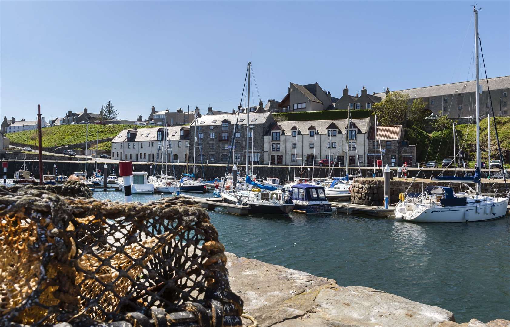 Banff harbour marina is one of seven ports operated by Aberdeenshire Council