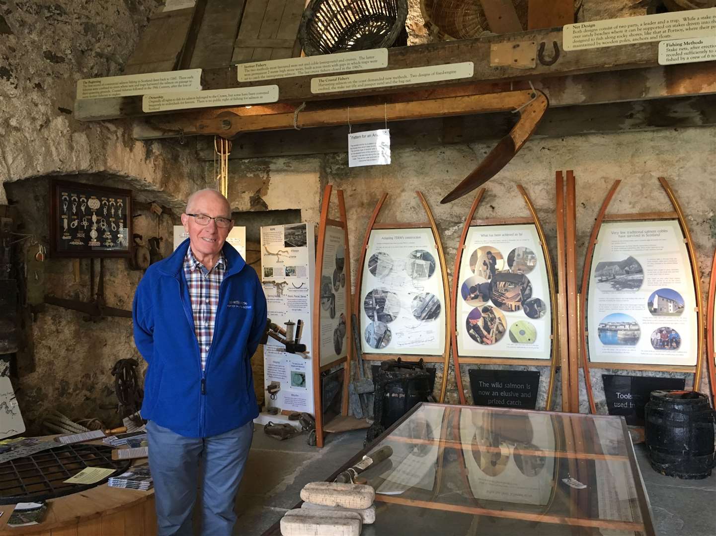 Portsoy Salmon Bothy Museum volunteer Eric Hay at the newly refurbished visitor attraction, which will be taking part in Doors Open weekend.