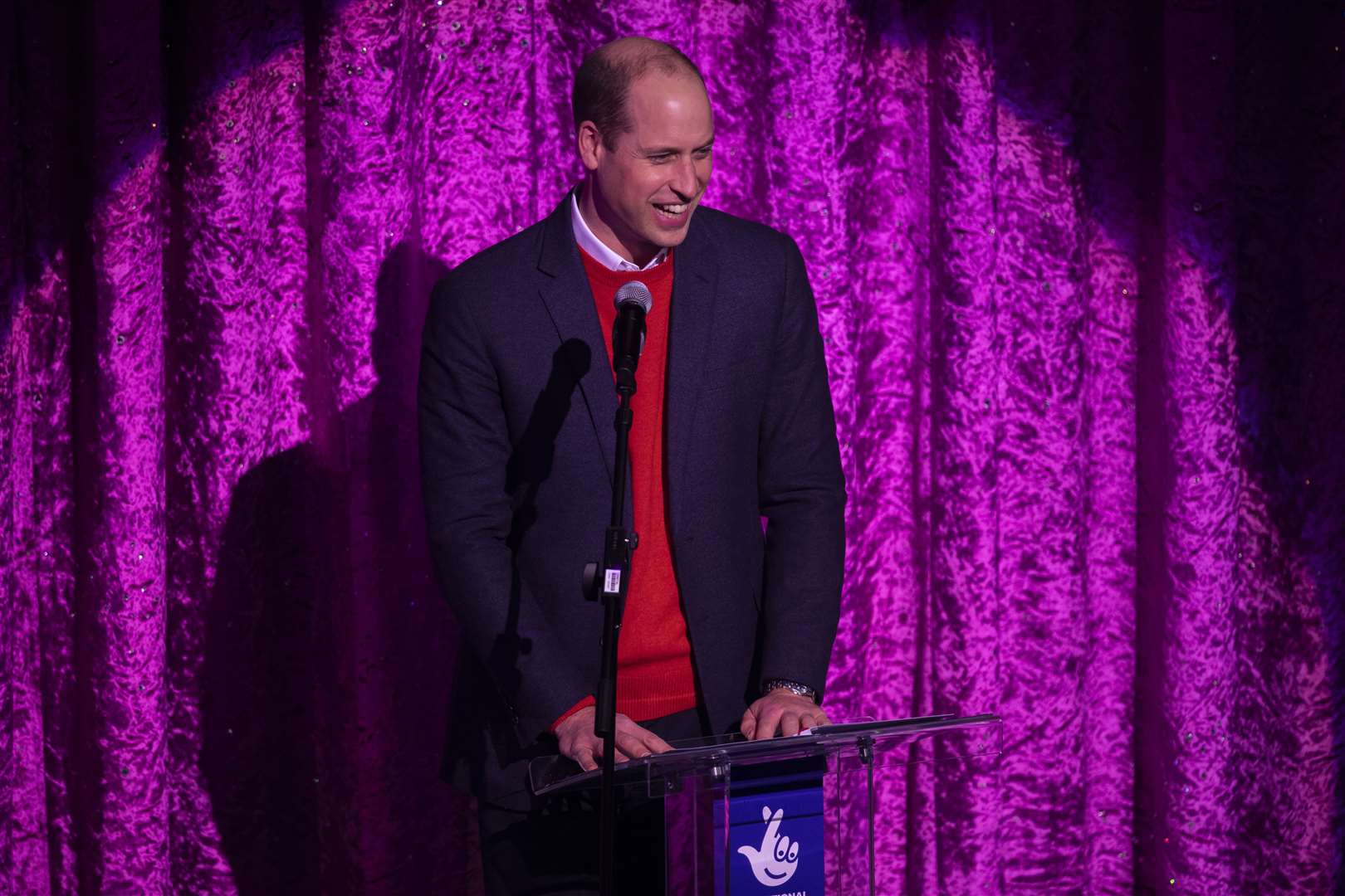The Duke of Cambridge gives a speech on stage (Aaron Chown/PA)
