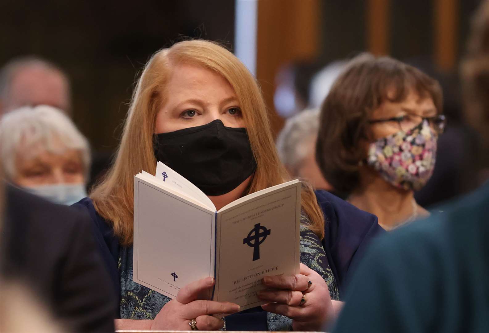 Leader of the Alliance Party Naomi Long attending a service to mark the centenary of Northern Ireland at St Patrick’s Cathedral in Armagh (Liam McBurney/PA)