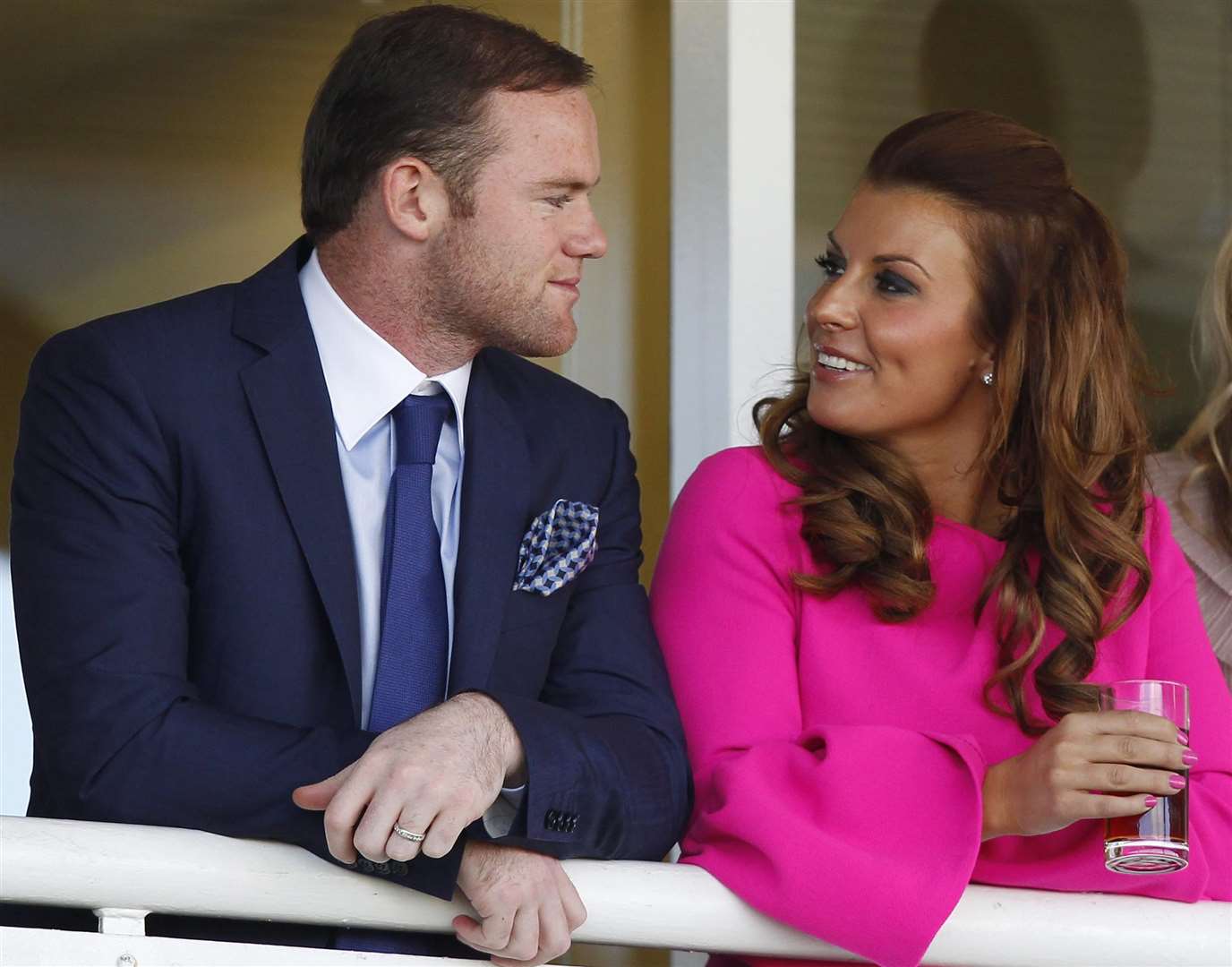 Coleen Rooney with footballer husband Wayne (Dave Thompson/PA)
