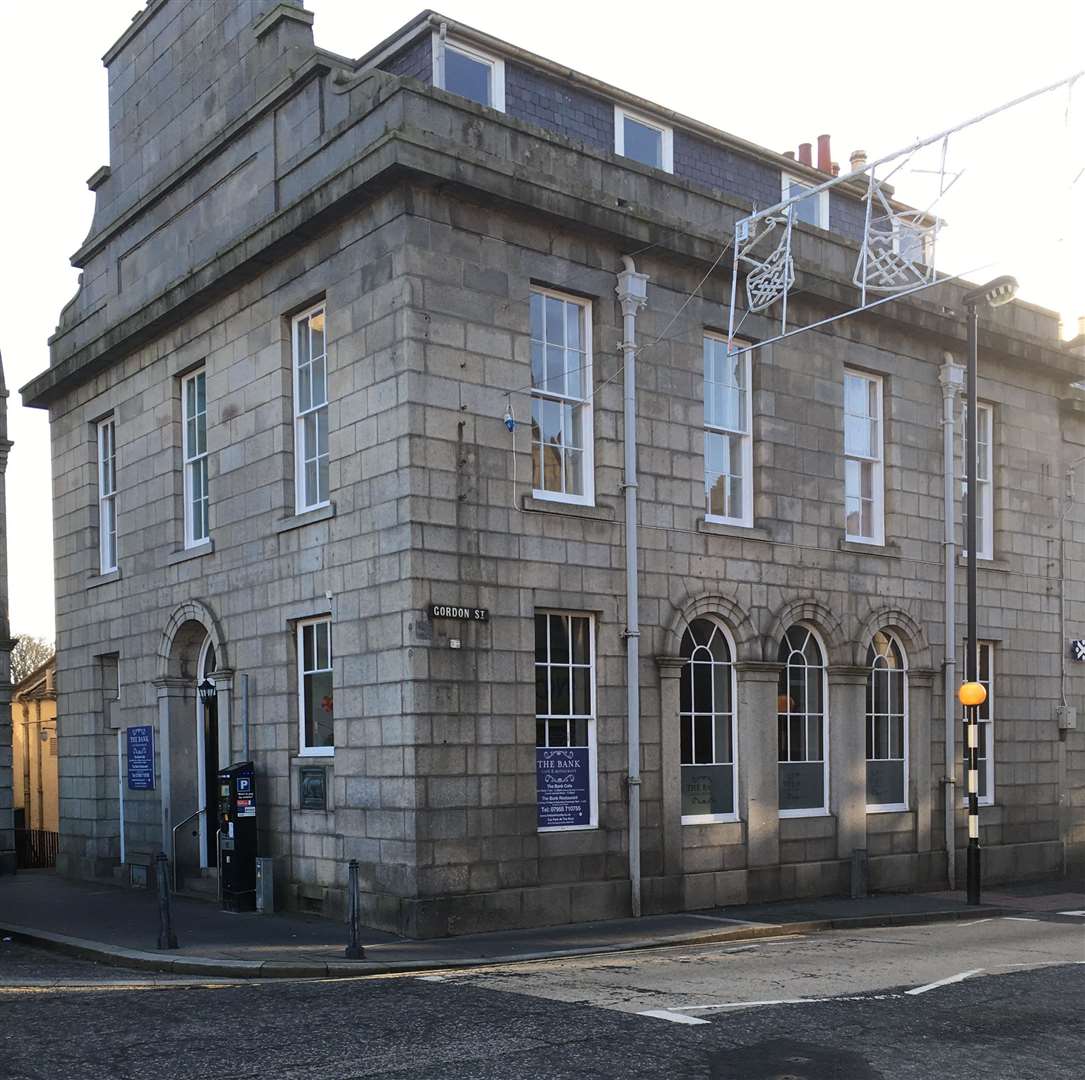 The Bank restaurant in Huntly closed at the end of 2019 but has now been bought and the new owner is refurbishing it ahead of re-opening.