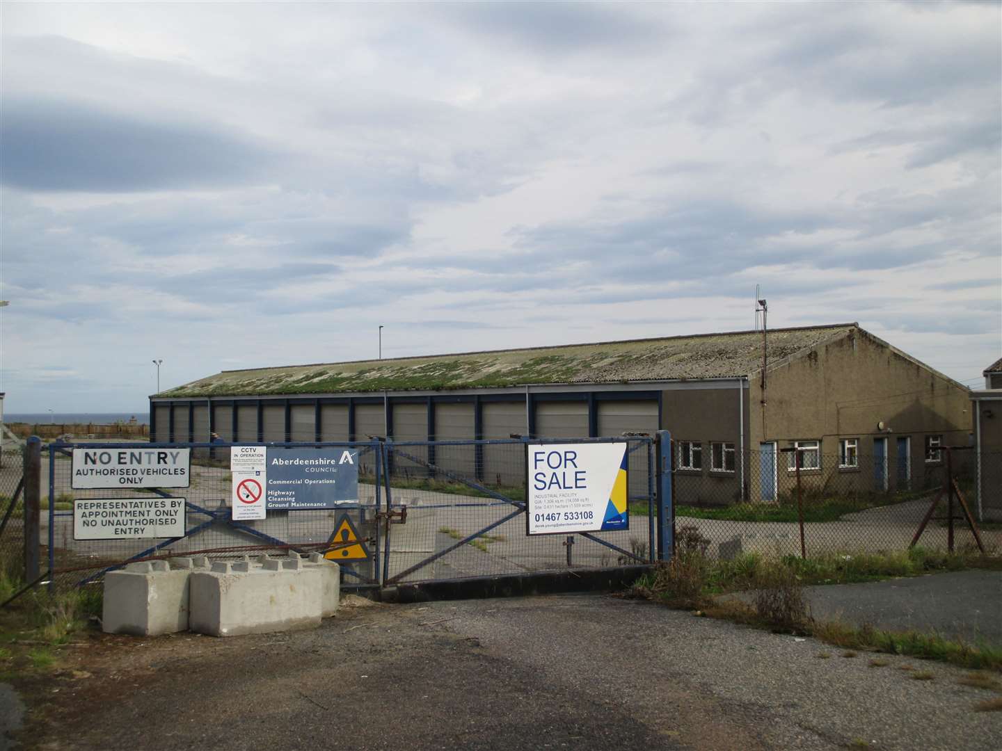 The former council roads depot at Banff's Tannery Street.