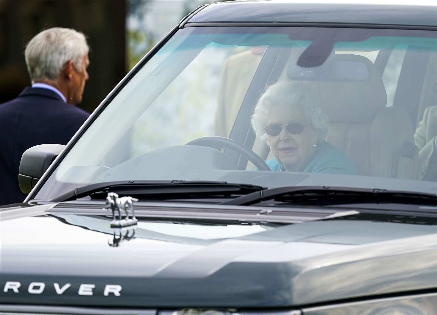 The Queen in an electric hybrid Range Rover (Steve Parsons/PA)