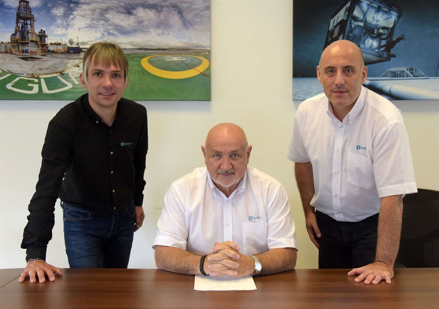 Operations director Aly Gray, managing director Brian Dillon and technical director Brian Milne.