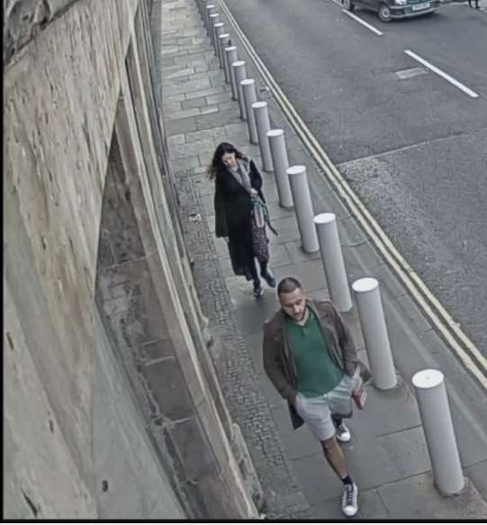 CCTV showing the couple heading towards Arthur’s Seat (Crown Office/PA)
