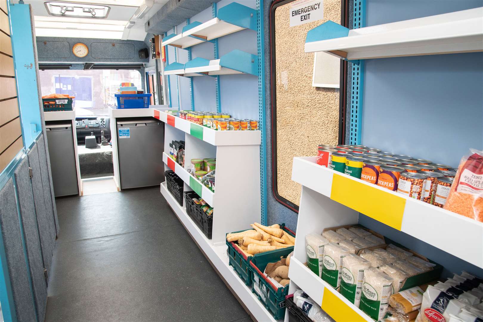Launch of the 'Big Blue Mobile Pantry' Bus...Picture: Daniel Forsyth..
