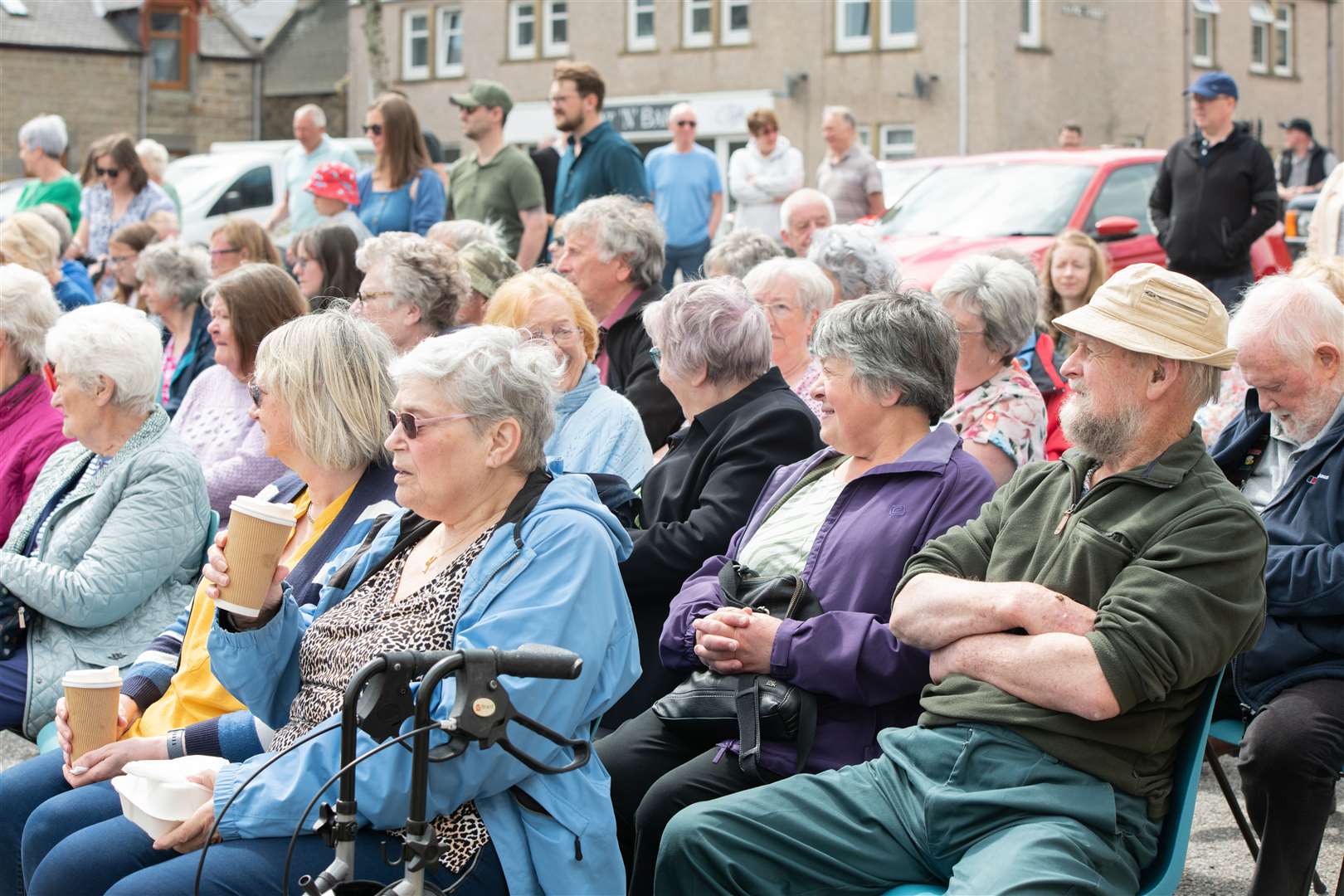 A good crowd turned out in Reidhaven Square on Sunday afternoon. Picture: Daniel Forsyth.
