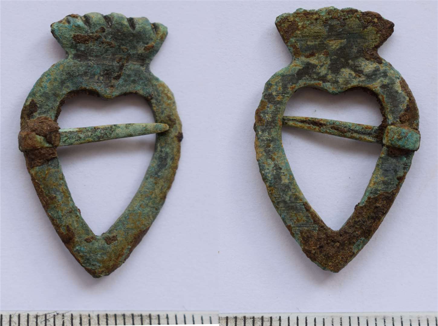 A brooch which was found on the last dig at the Tower House site.
