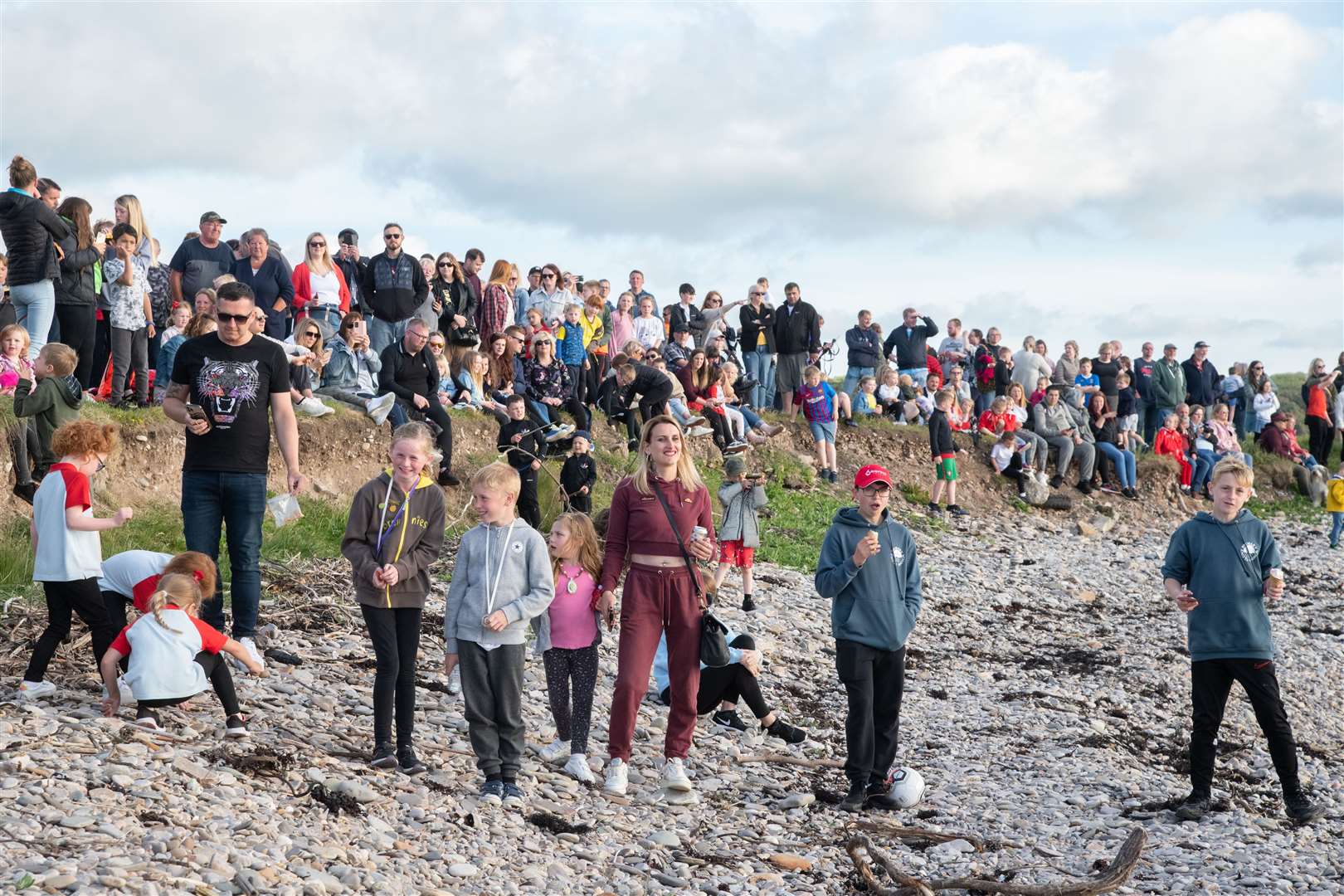 A great crowd turned out for the event at Strathlene. Picture: Daniel Forsyth