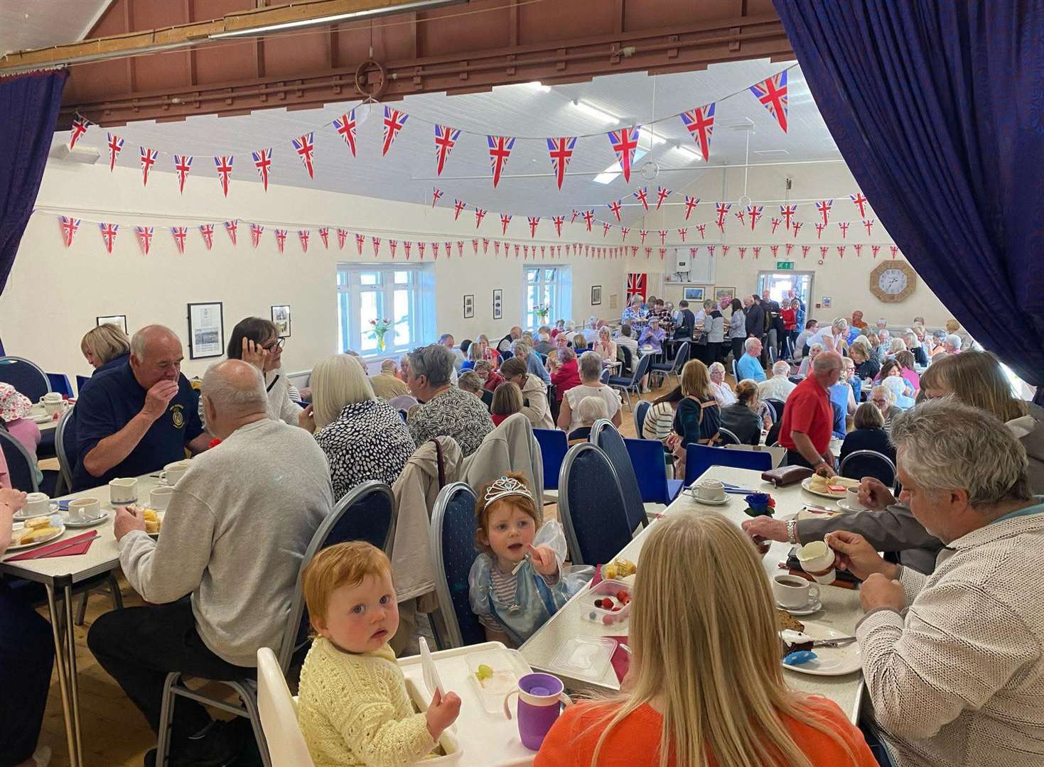 The local community backed the VE Day fundraiser to the hilt. Picture: Findochty Town Hall