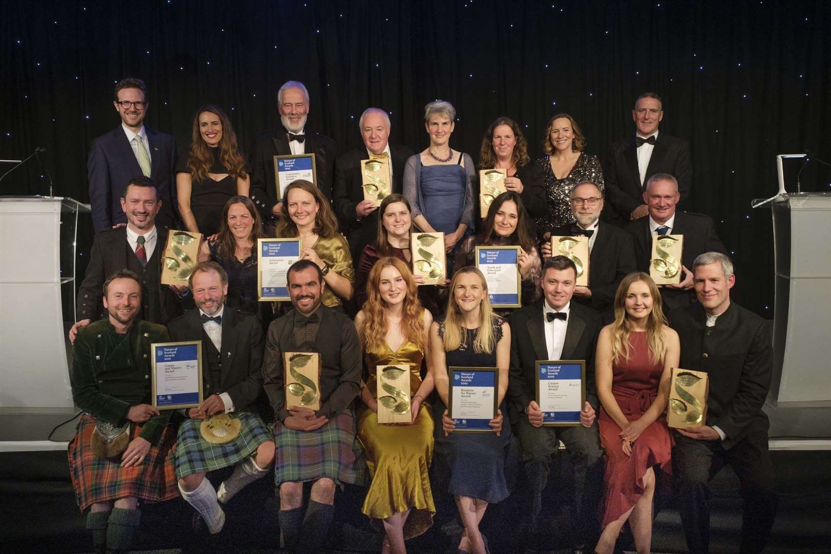 The overall winners at the RSPB awards