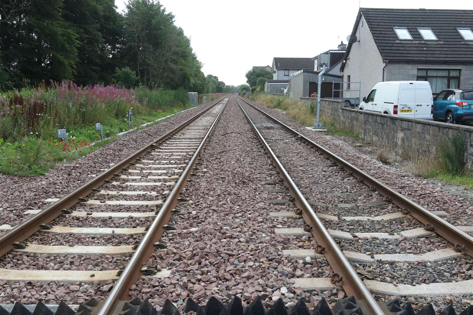 Police have highlighted the danger of the railway track after incidents in and around Inverurie.
