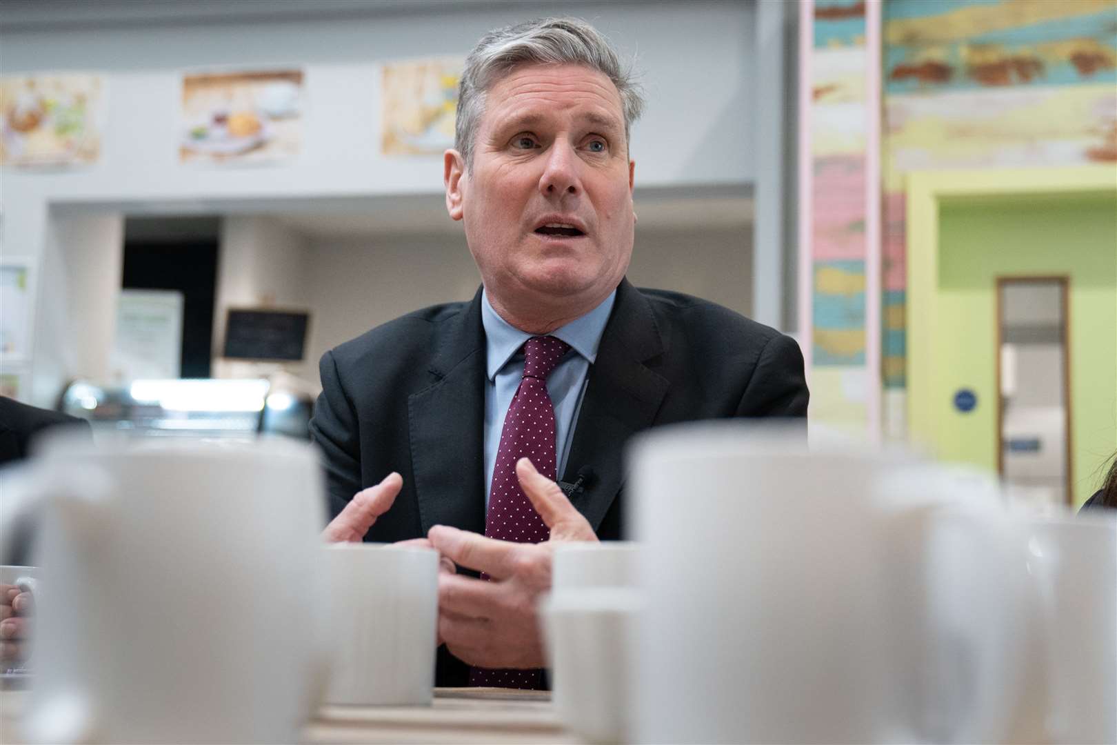 Labour leader Sir Keir Starmer repeated his promise to halve levels of violence against women and girls as he met with charities supporting victims on Thursday (Stefan Rouseau/PA)