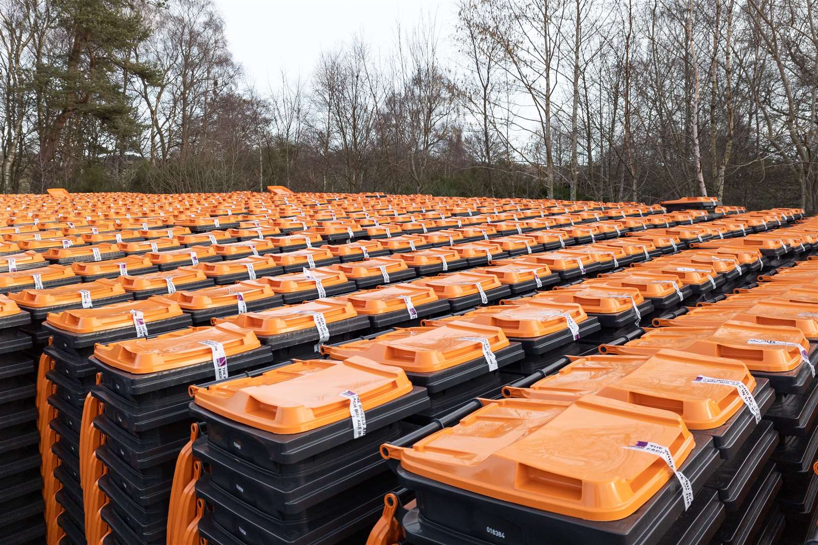 The new orange-lidded bins have been rolled out across Aberdeenshire.