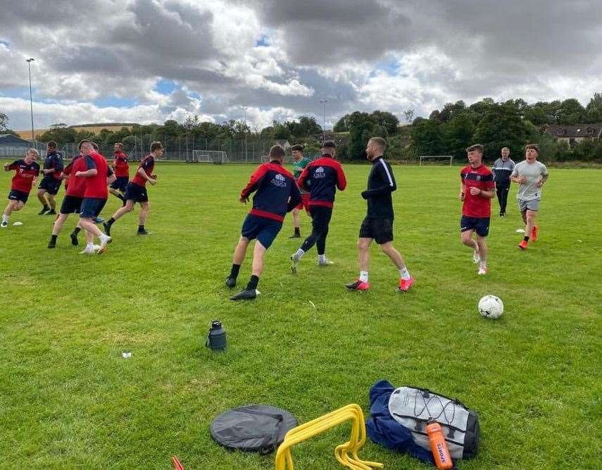 Turriff Thistle are back in training ahead of thier first game on Saturday.