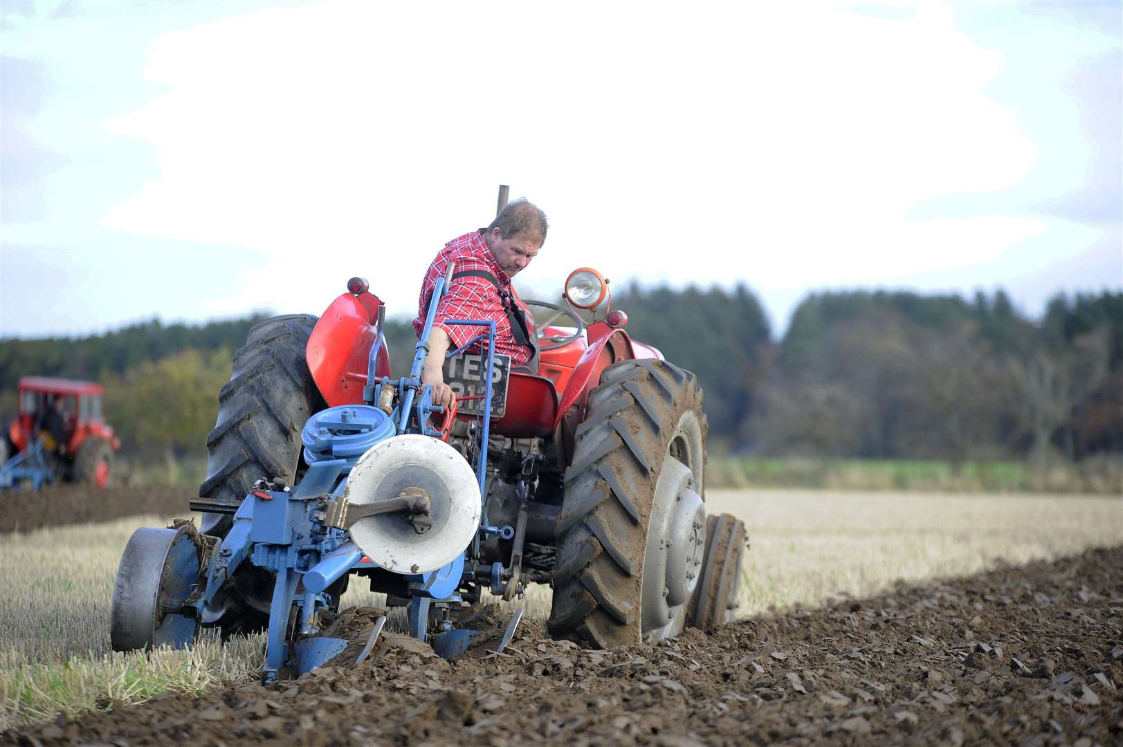 Jim Hamilton from Aviemore...Ploughing match at Byres Farm, Bogmoor...Picture: Becky Saunderson..