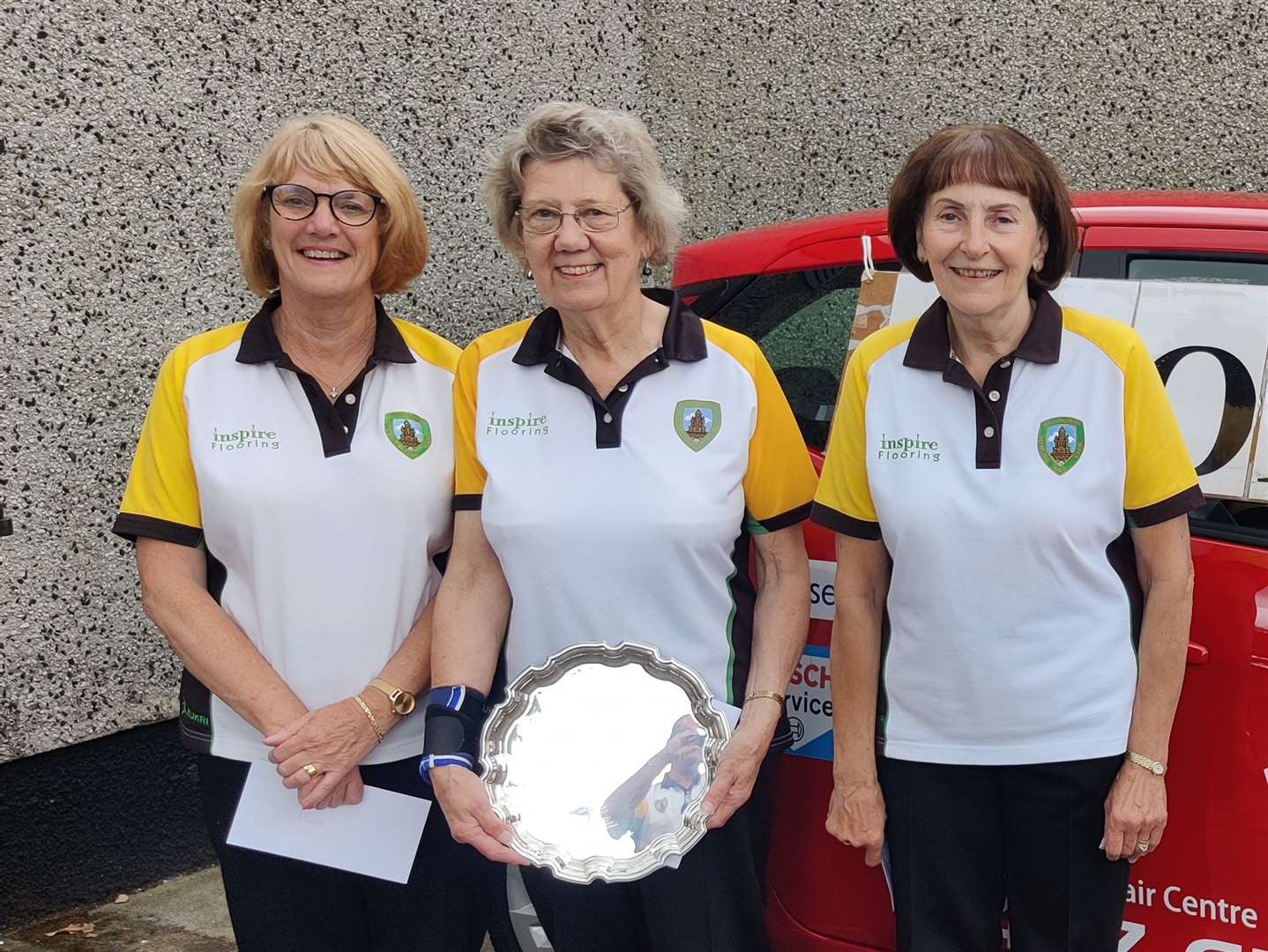 The winning trio from Inverurie were (from left) Joyce Bruce, Rhona Jarvis and Ann Bisset.