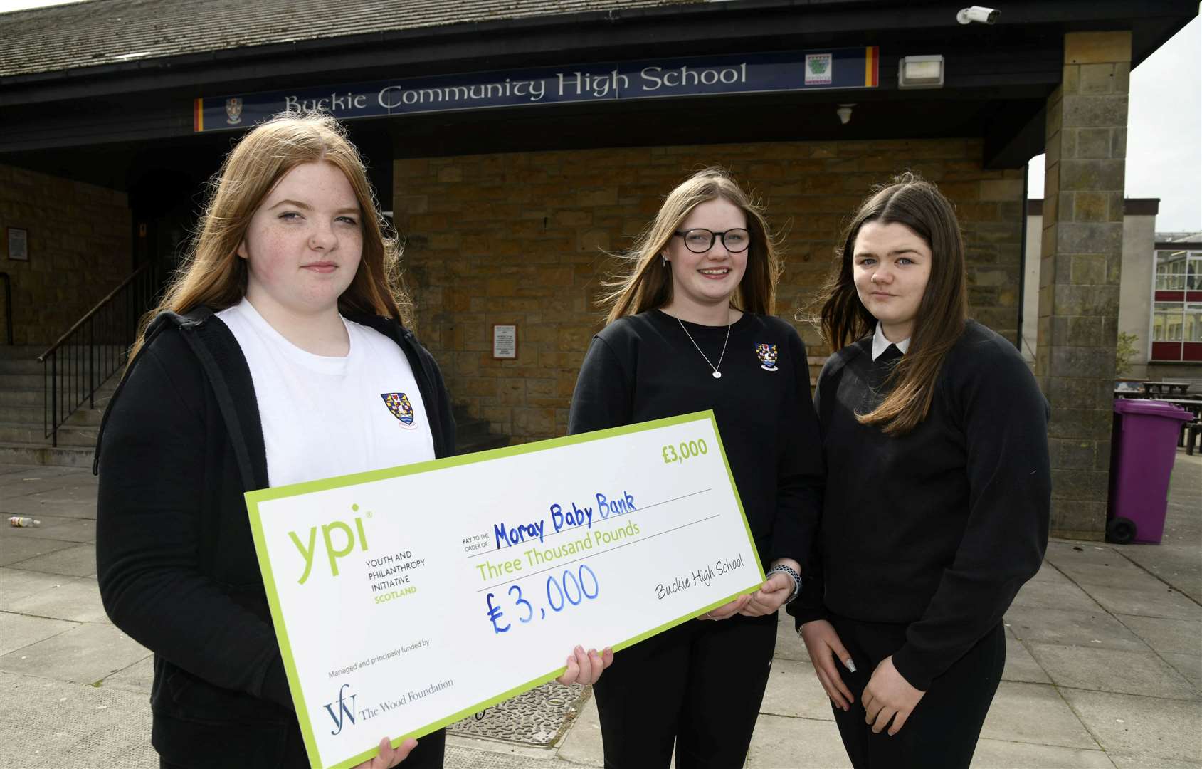 BCHS's victorious YPI team (from left) Ruby Jappy, Morgan Osborne and Nyah Wright. Picture: Becky Saunderson