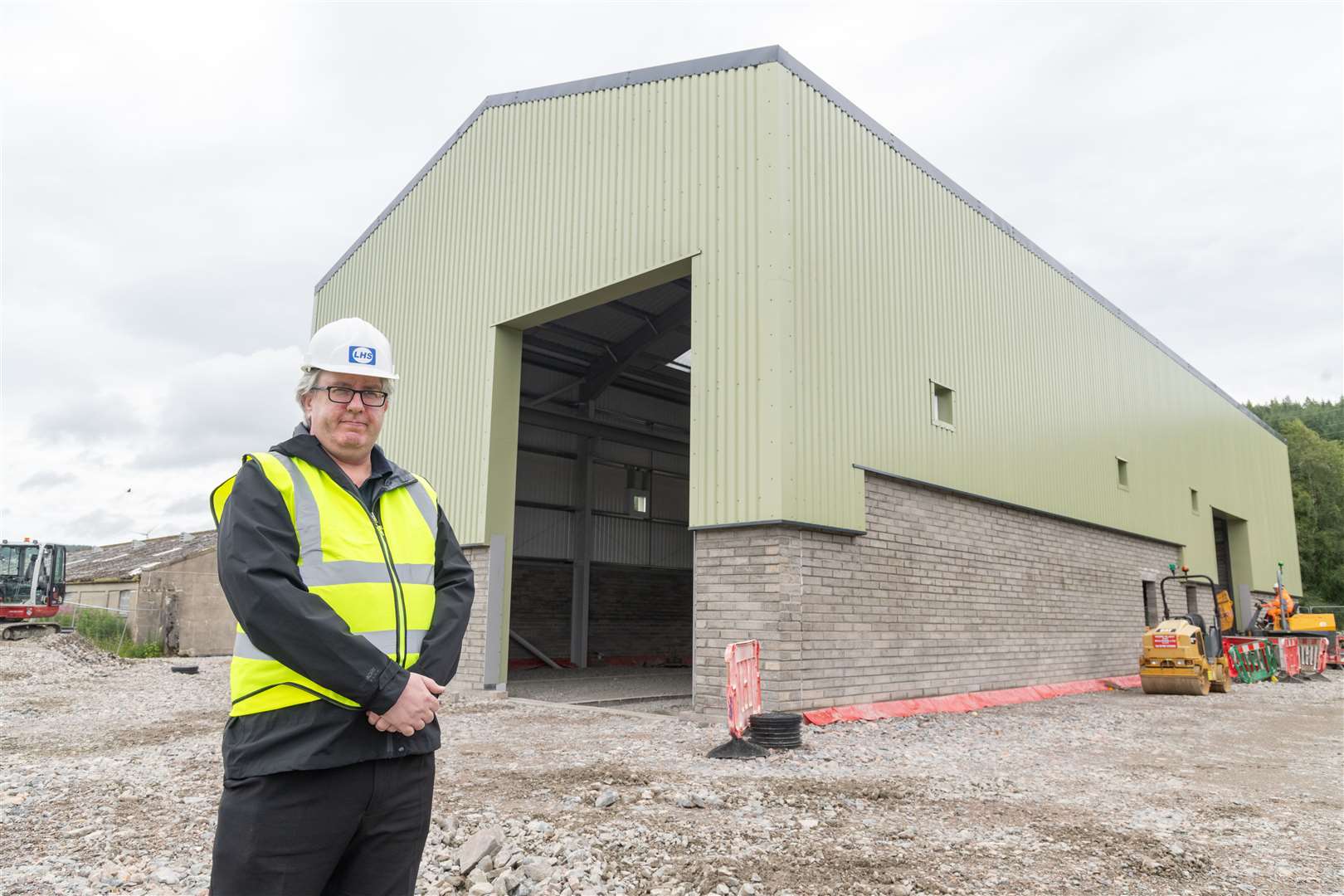 Garry Fraser, co-owner of LH Stainless Ltd in Keith, at their new site which will be finished in September. Picture: Beth Taylor