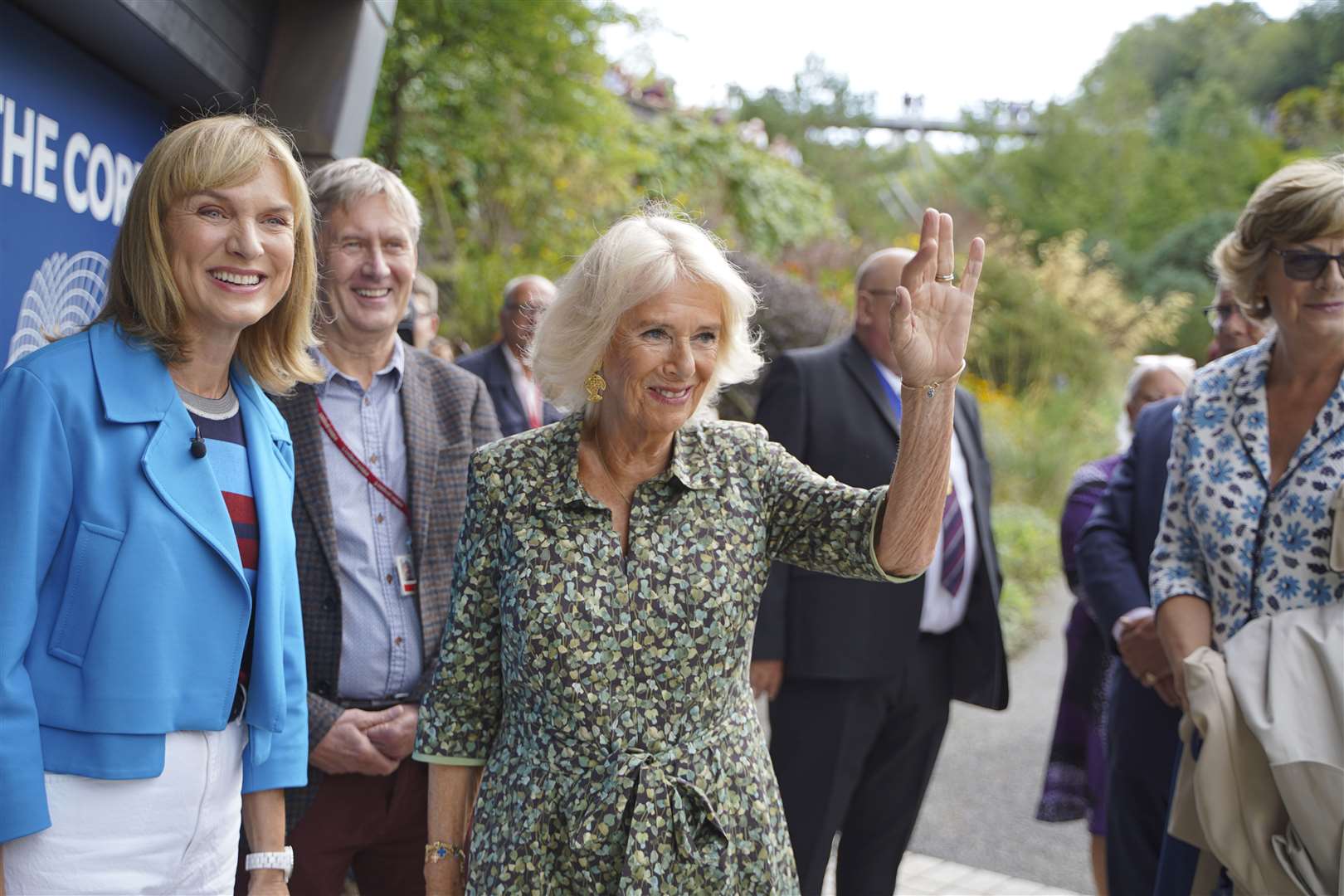 During the visit, Camilla also stopped to talk to members of the public (Hugh Hastings/PA)