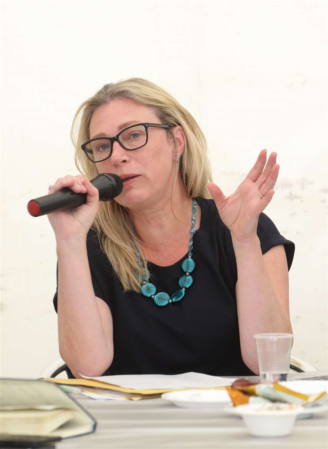 MSP Gillian Martin spoke at the political round table...Picture: David Porter