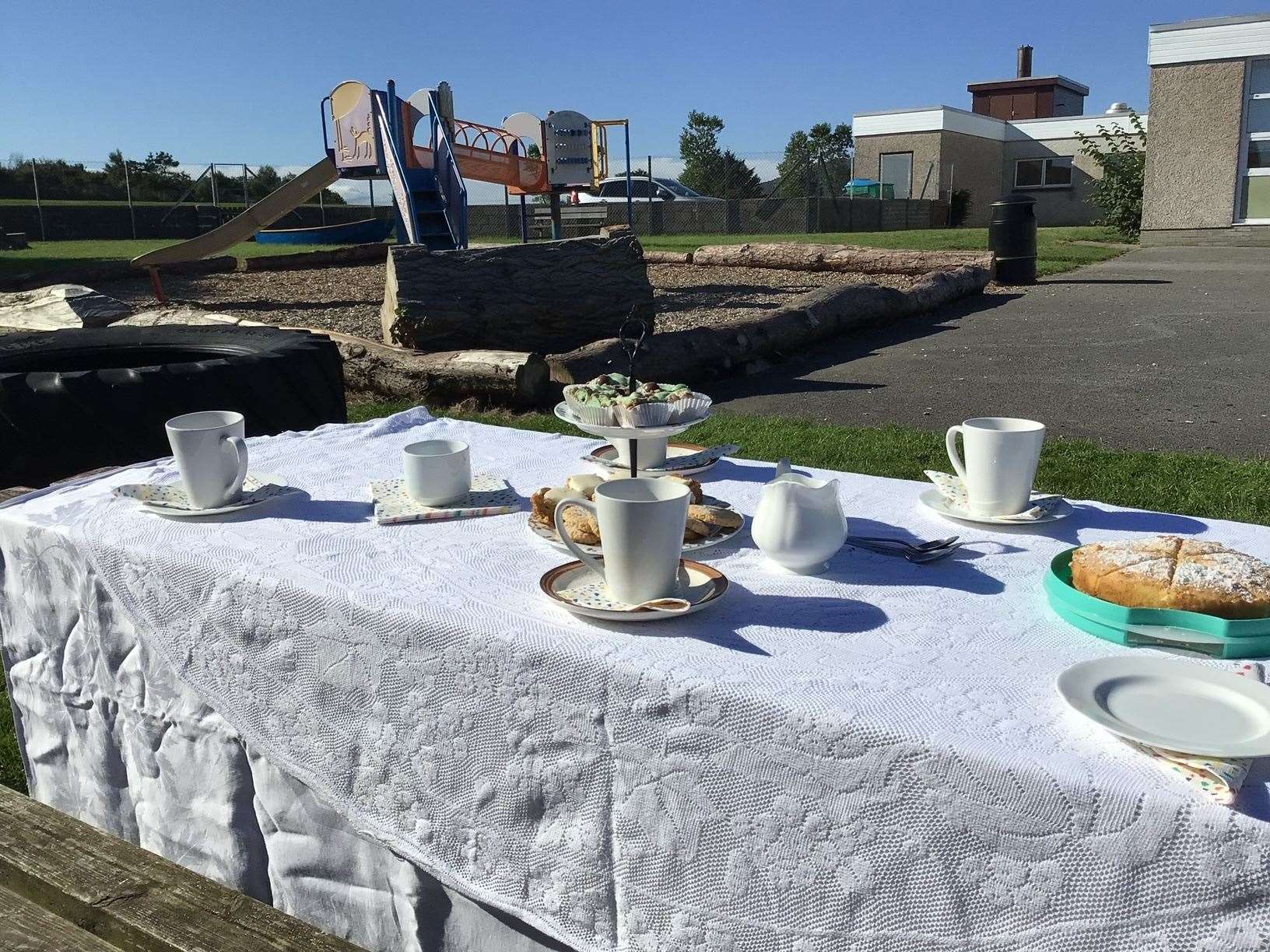 The scene is set for a cuppa and a chat. Picture: Cullen Primary