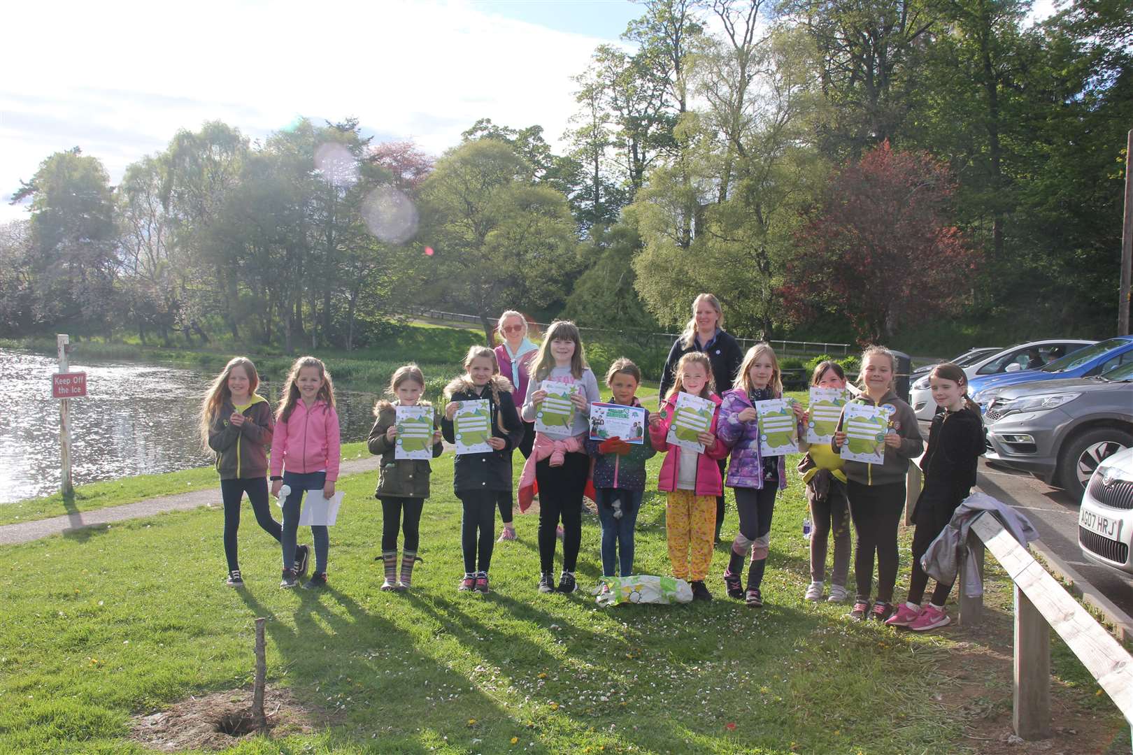 3rd Turriff Brownies show off their awards. Picture: Kirsty Brown