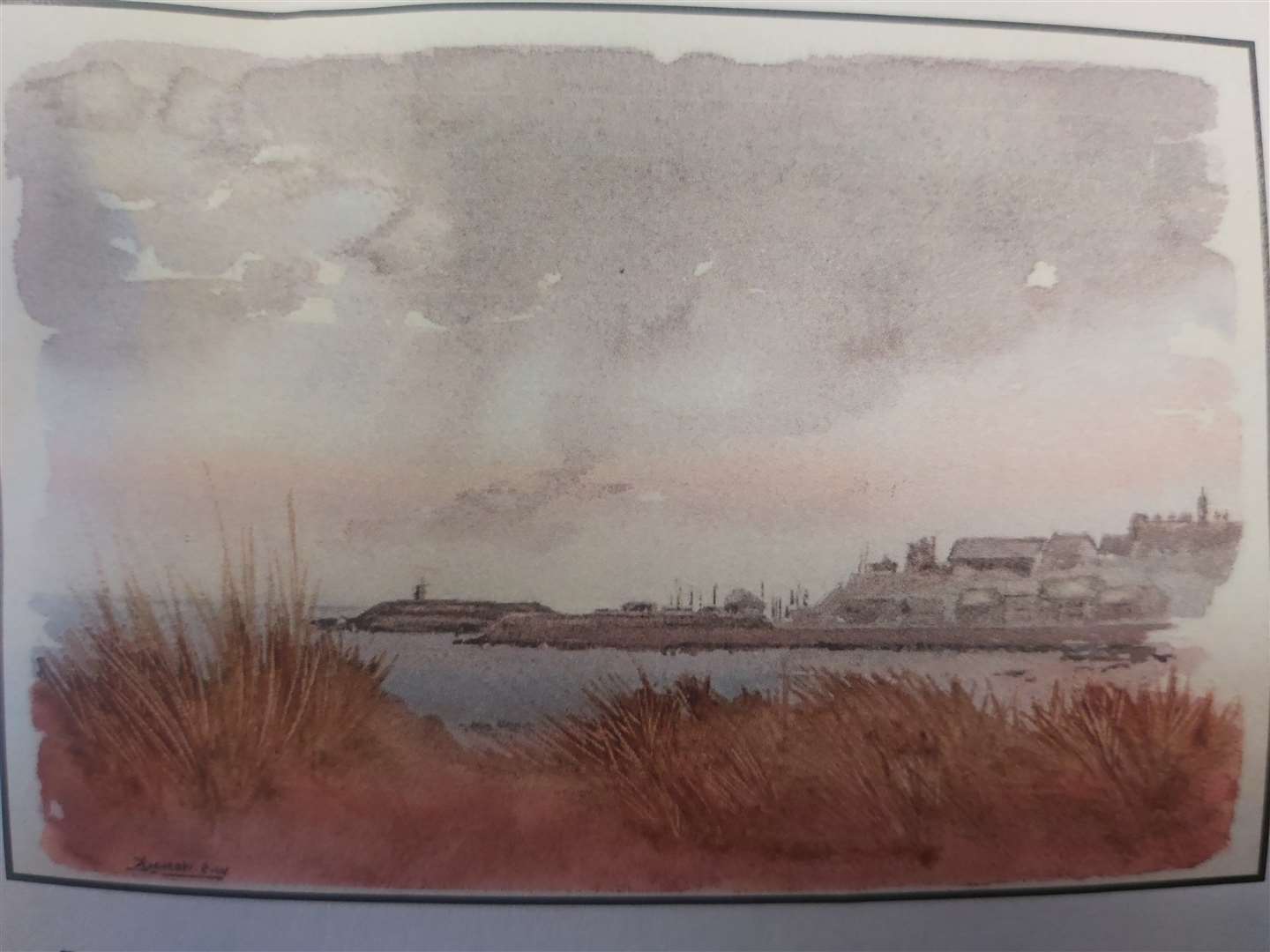 One of Dr Bill Hossack's watercolours which will be on sale this weekend.