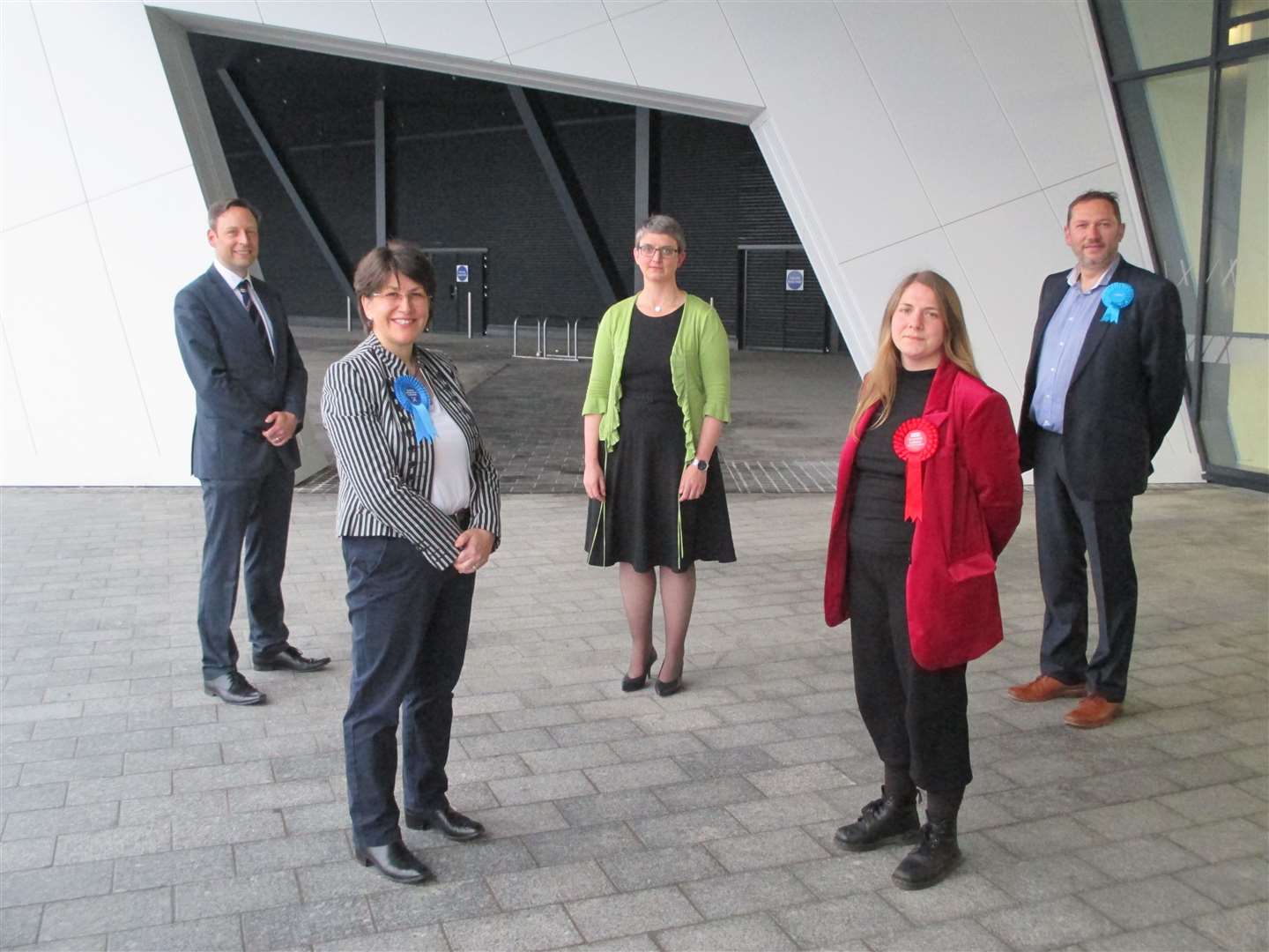 Five of the seven North East Scotland region MSPs that have been elected (from left) are Liam Kerr, Tess White, Maggie Chapman, Mercedes Villalba and Douglas Lumsden.