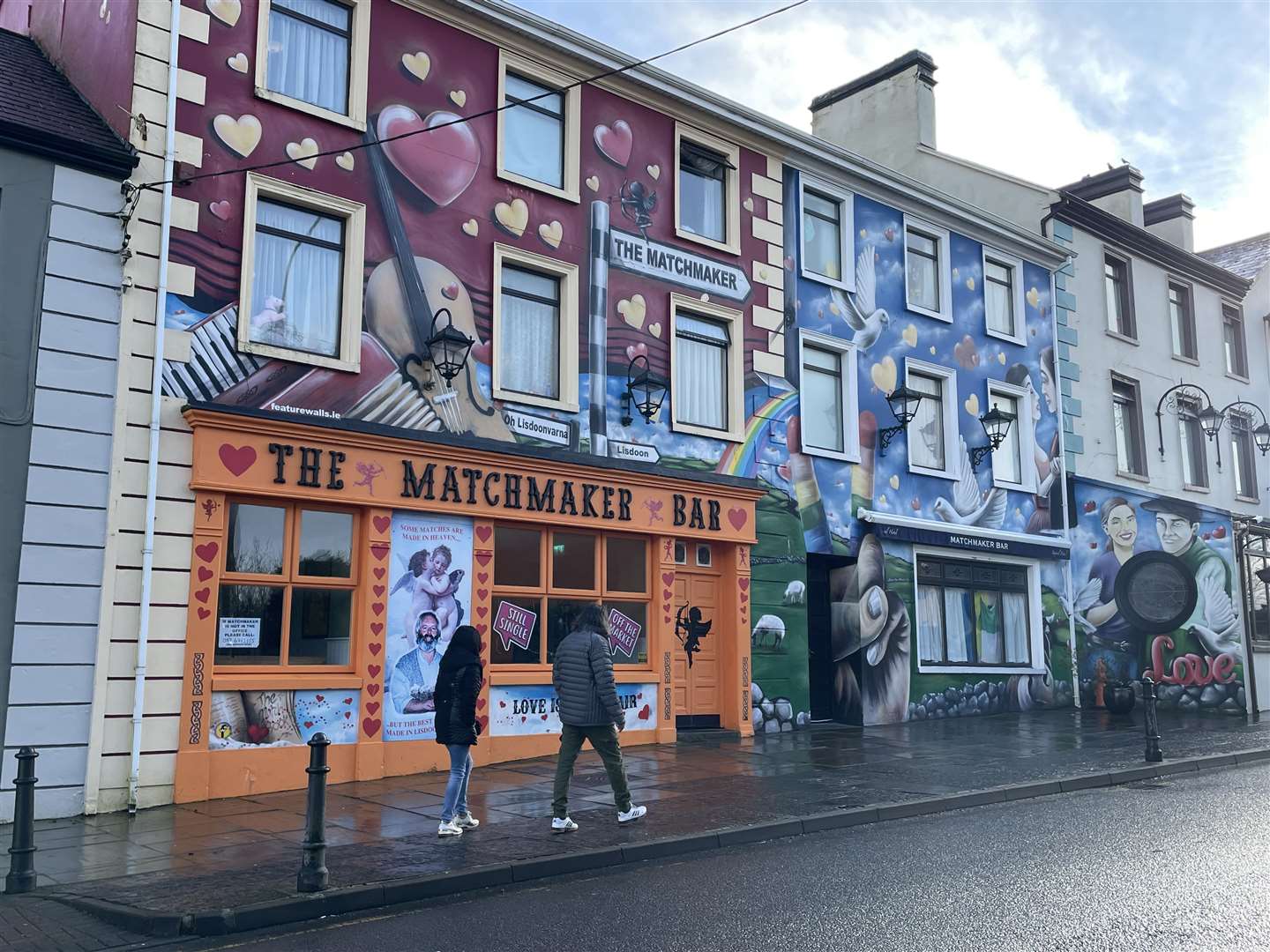 The Matchmaker Bar in Lisdoonvarna, home town of Ireland’s last traditional matchmaker, Willie Daly (Rebecca Black/PA)