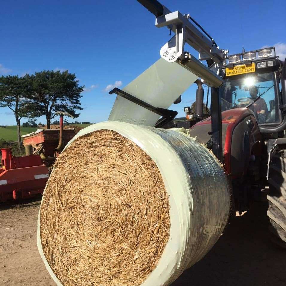 Gordon Stephen's bale wrapper helped to win him the runner-up in the machinery innovator category.