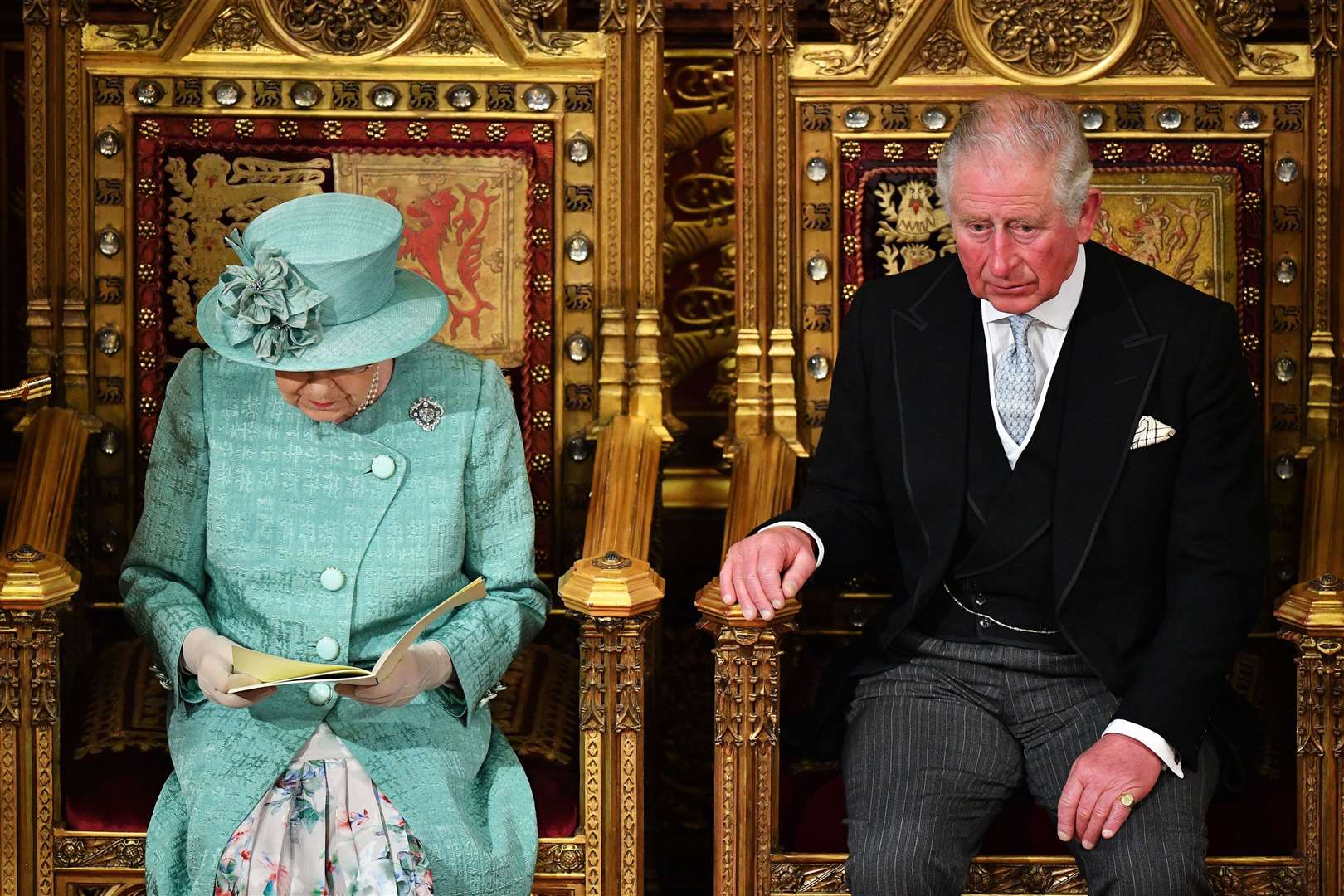The Prince of Wales delivers the Queen’s speech during the state opening of Parliament in 2019 (Leon Neal/PA)