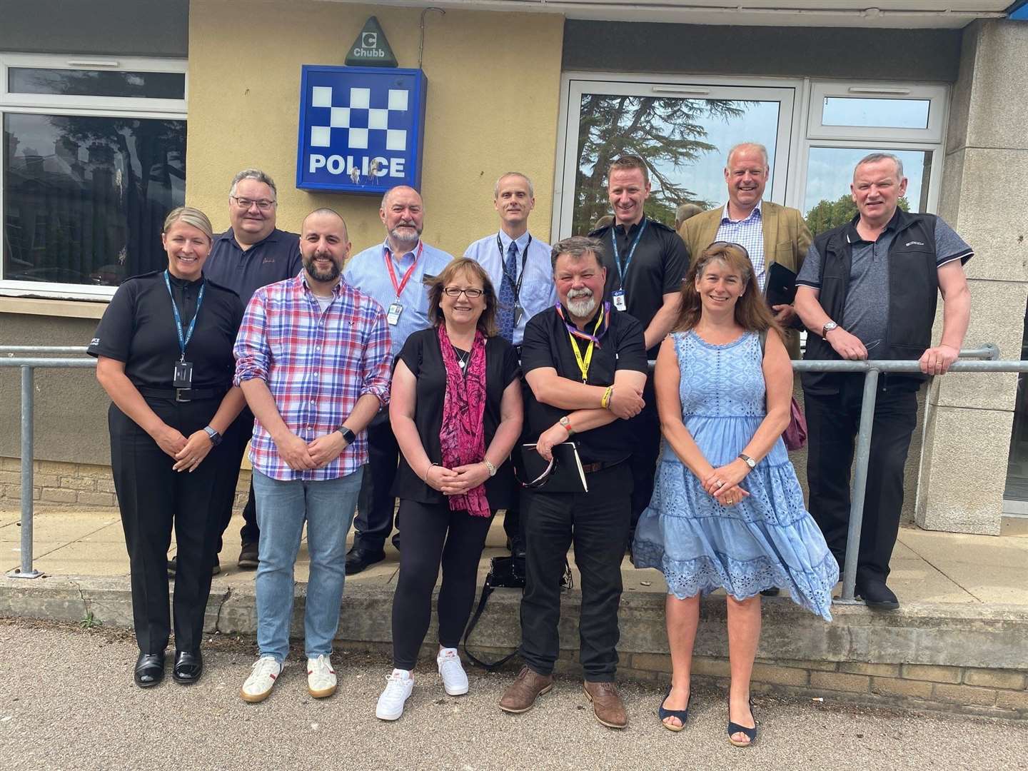 Councillors visit Elgin Police Station.