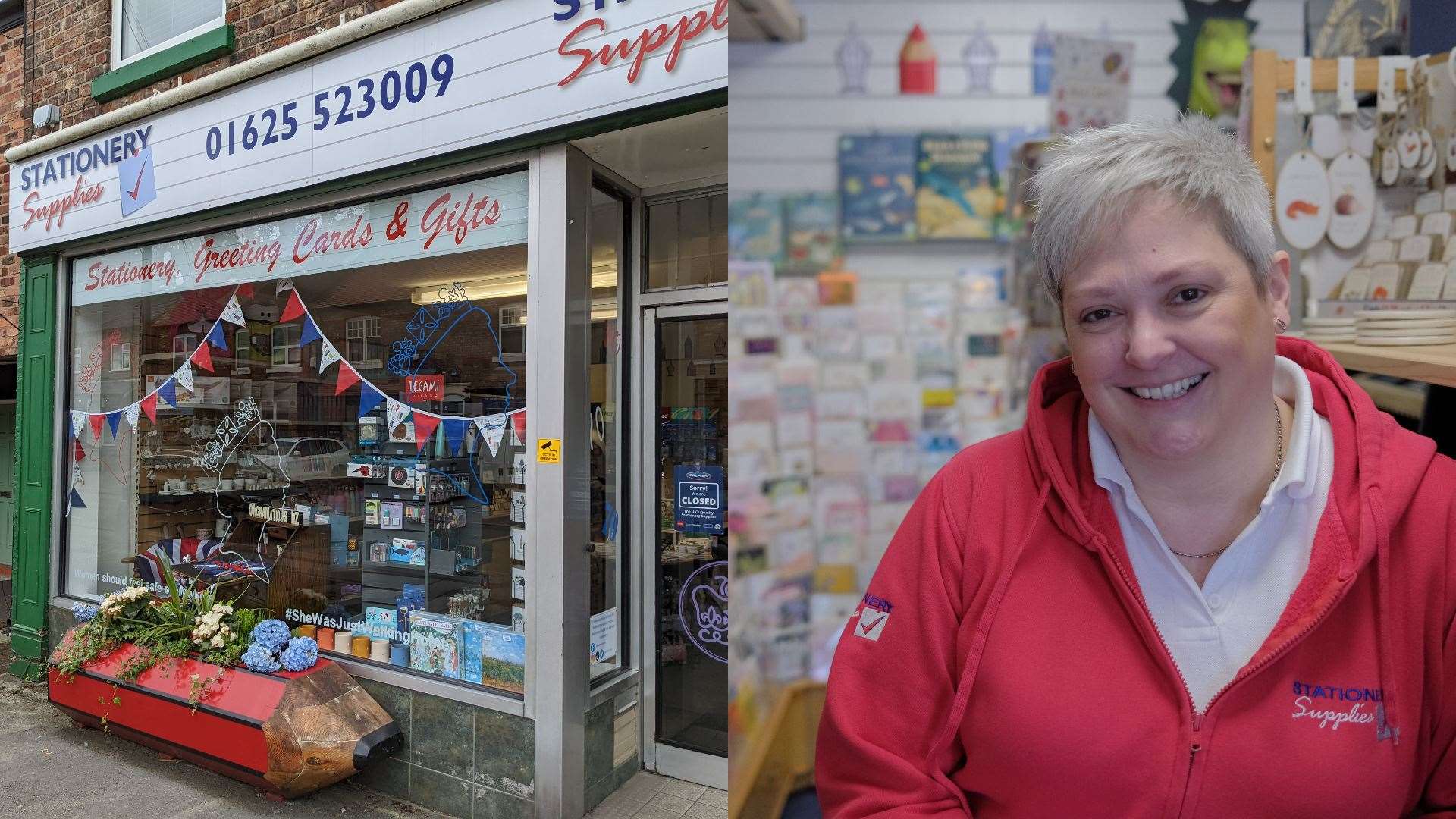 Sarah Laker owns two stationery shops in Cheshire and has had to increase prices to keep her business afloat (Sarah Laker/Molly Laker/PA)