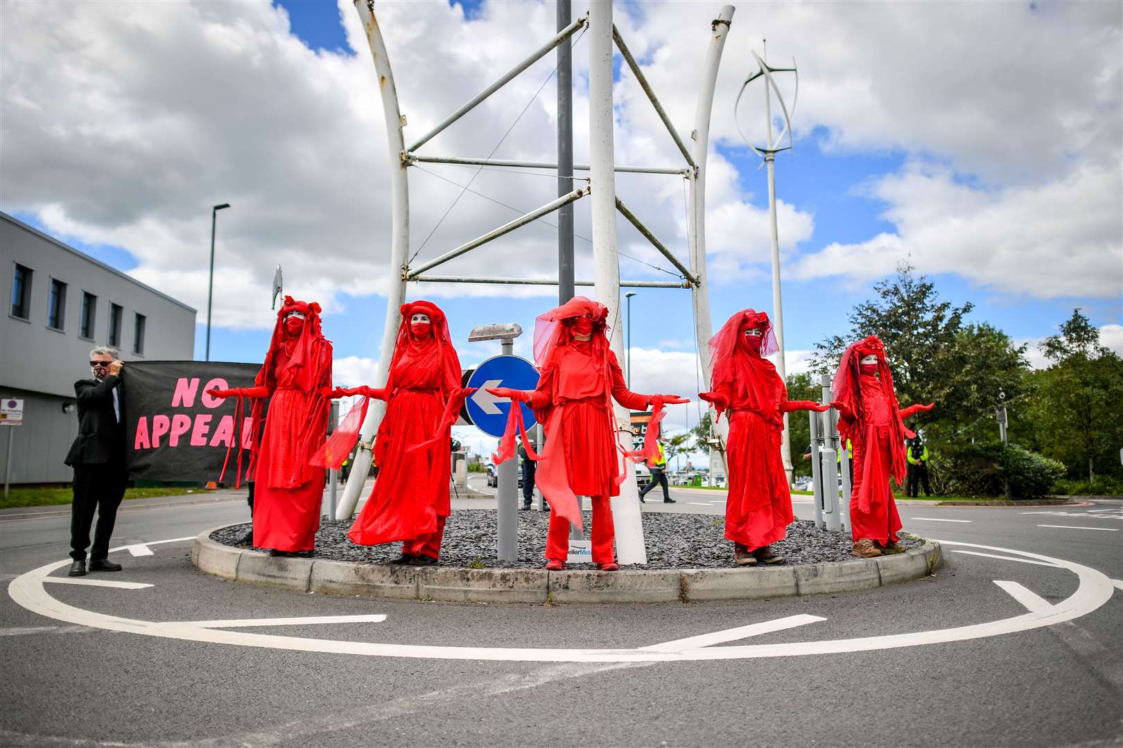 The Red Rebels from Extinction Rebellion (Ben Birchall/PA)