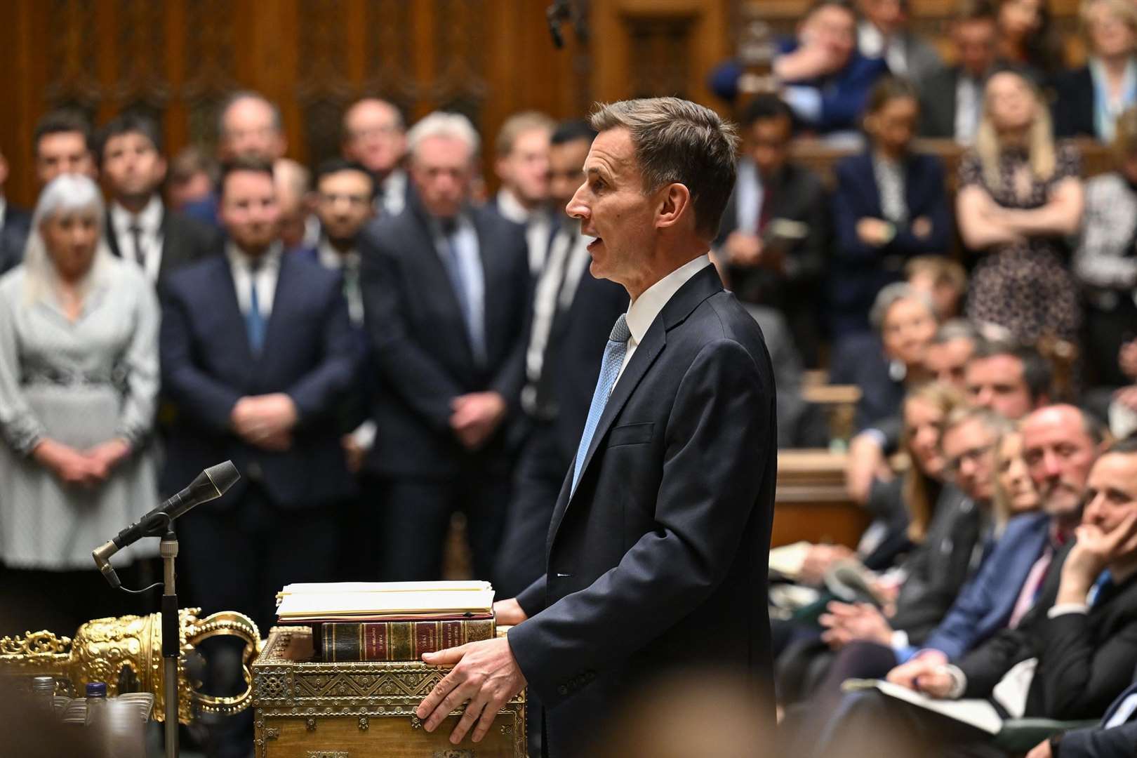 Jeremy Hunt addresses Parliament during the budget. Picture: UK Parliament/Maria Unger