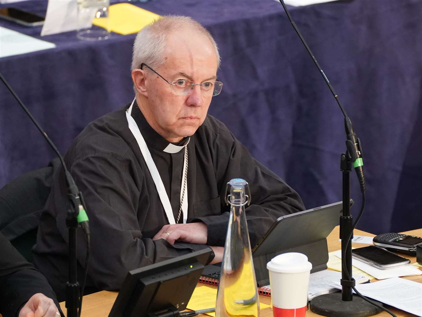 The Archbishop of Canterbury during a General Synod discussion about the Church and LGBT Christians (James Manning/PA).