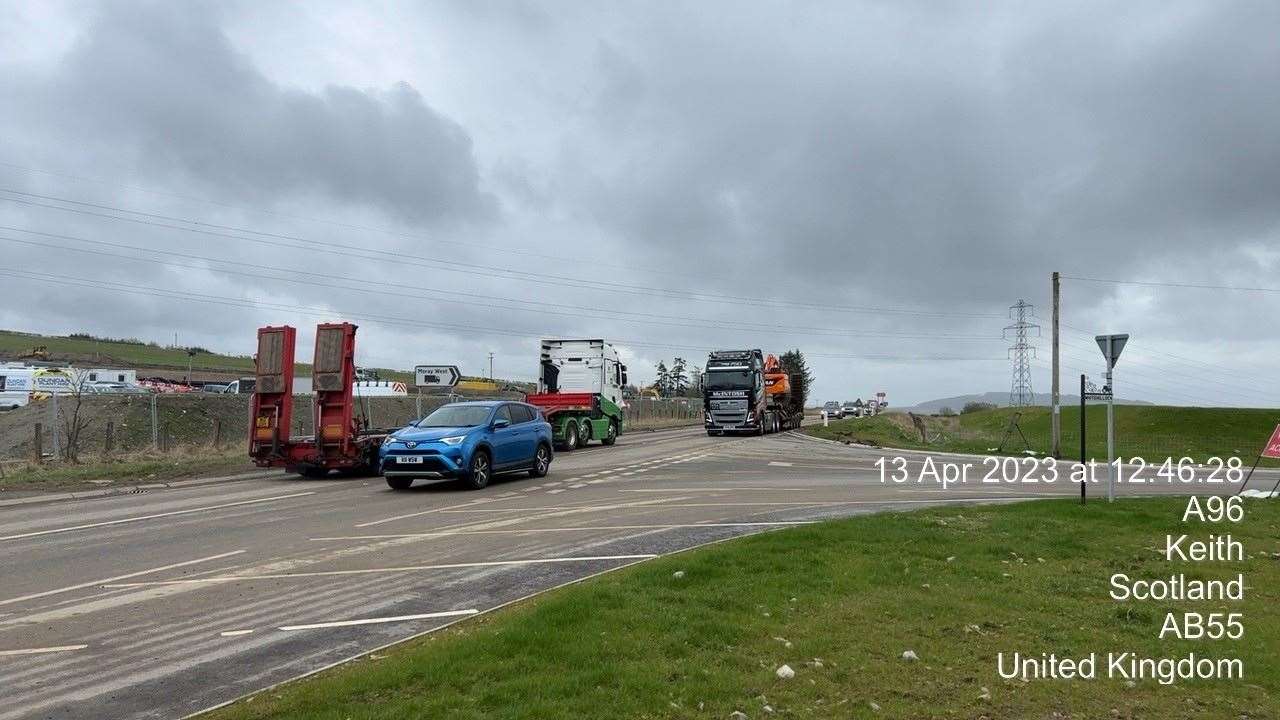 HGV traffic is common in the area.