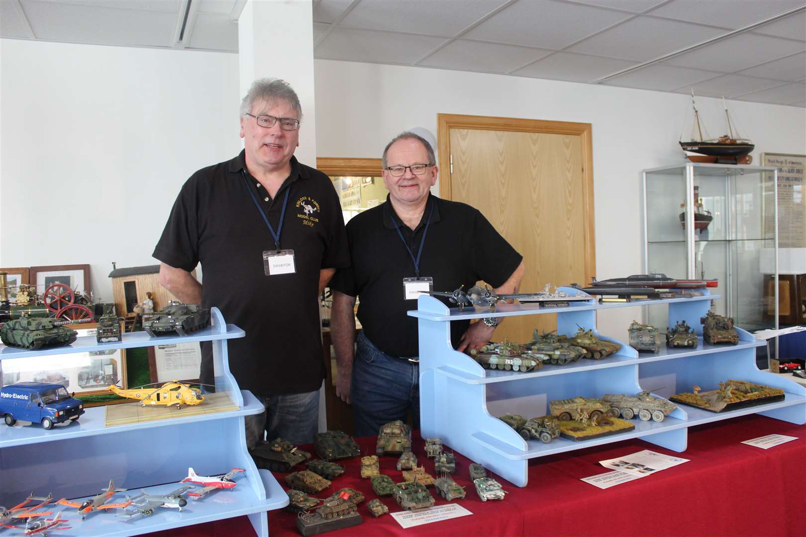 Kinloss and Forres club exhibitors Mark Wilson (right) and Mike at the Garioch Model show at Garioch Heritage centre gallery at the weekend Picture: Griselda McGregor