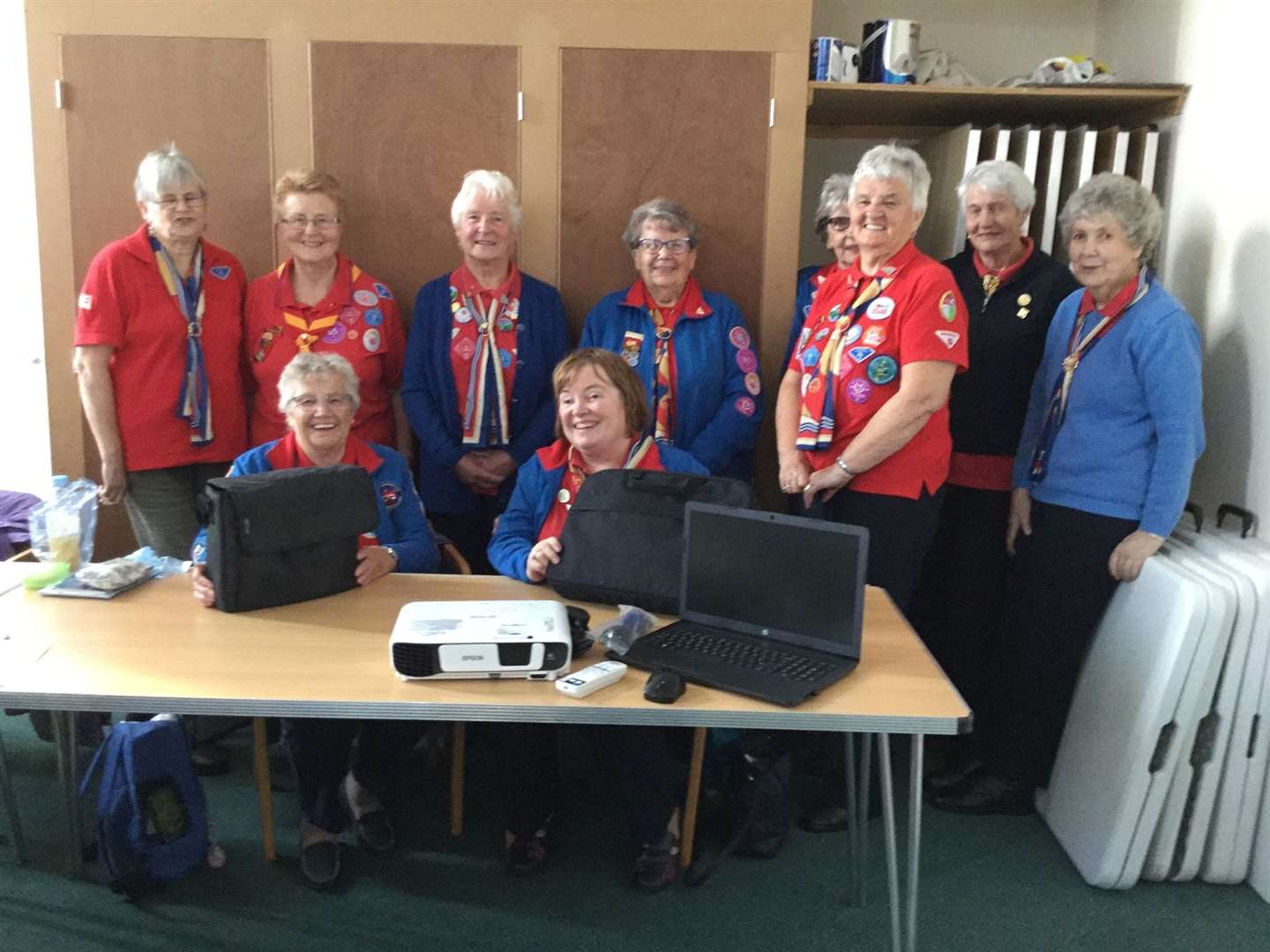 Ladies of the Trefoil Guild, who received a grant from the Edintore Wind Farm Benefit Fund to buy presentation equipment.