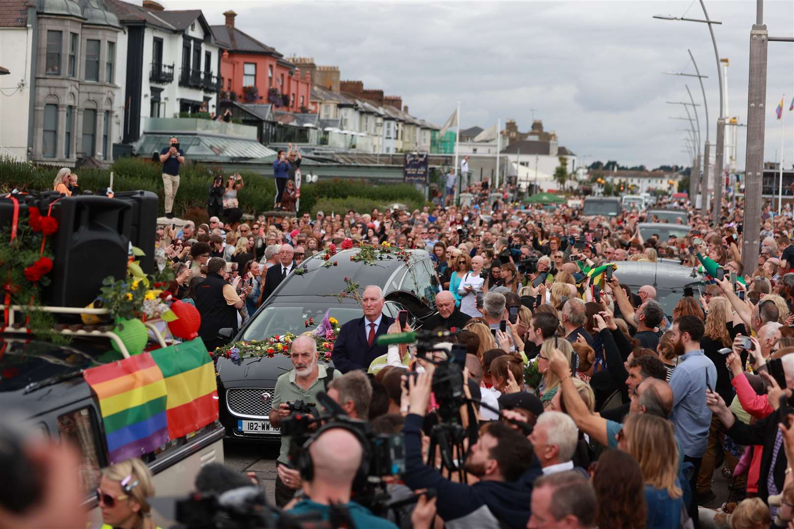 Fans of Sinead O’Connor line the streets for a ‘last goodbye’ (Liam McBurney/PA)