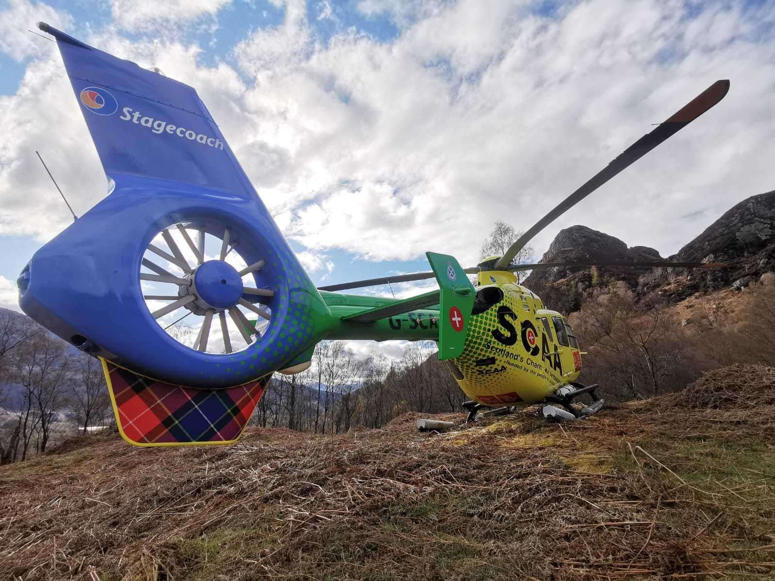 People can donate to place their names on the Scotland’s Charity Air Ambulance's helicopters.